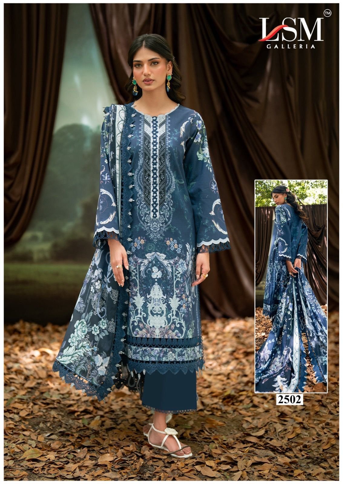PARIAN DREAM HEAVY LUXURY LAWN COLLECTION VOL 25 (Cotton Dupatta) - Image 6