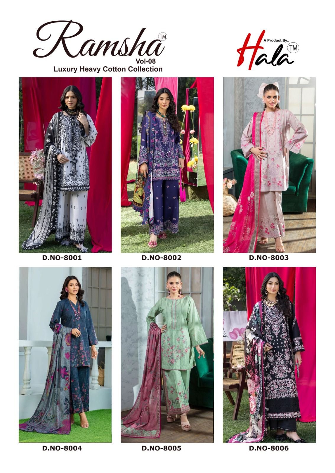 RAMSHA VOL 8 HALA (cotton Dupatta) - Image 10