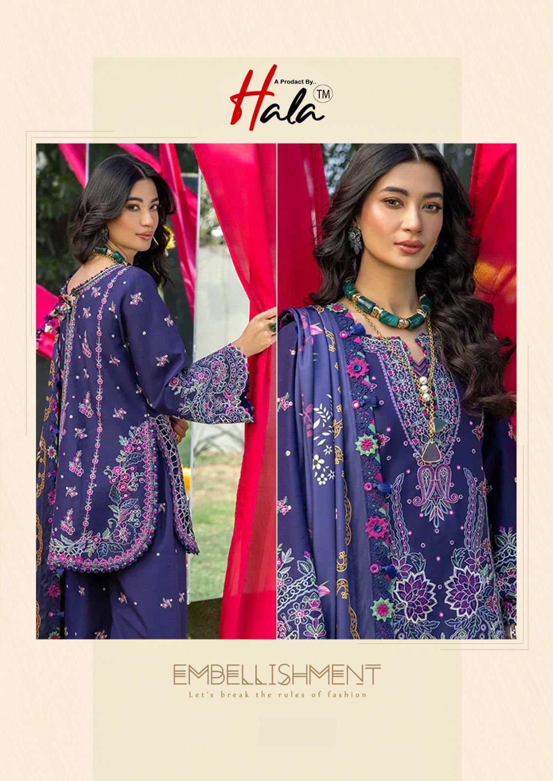 RAMSHA VOL 8 HALA (cotton Dupatta) - Image 4