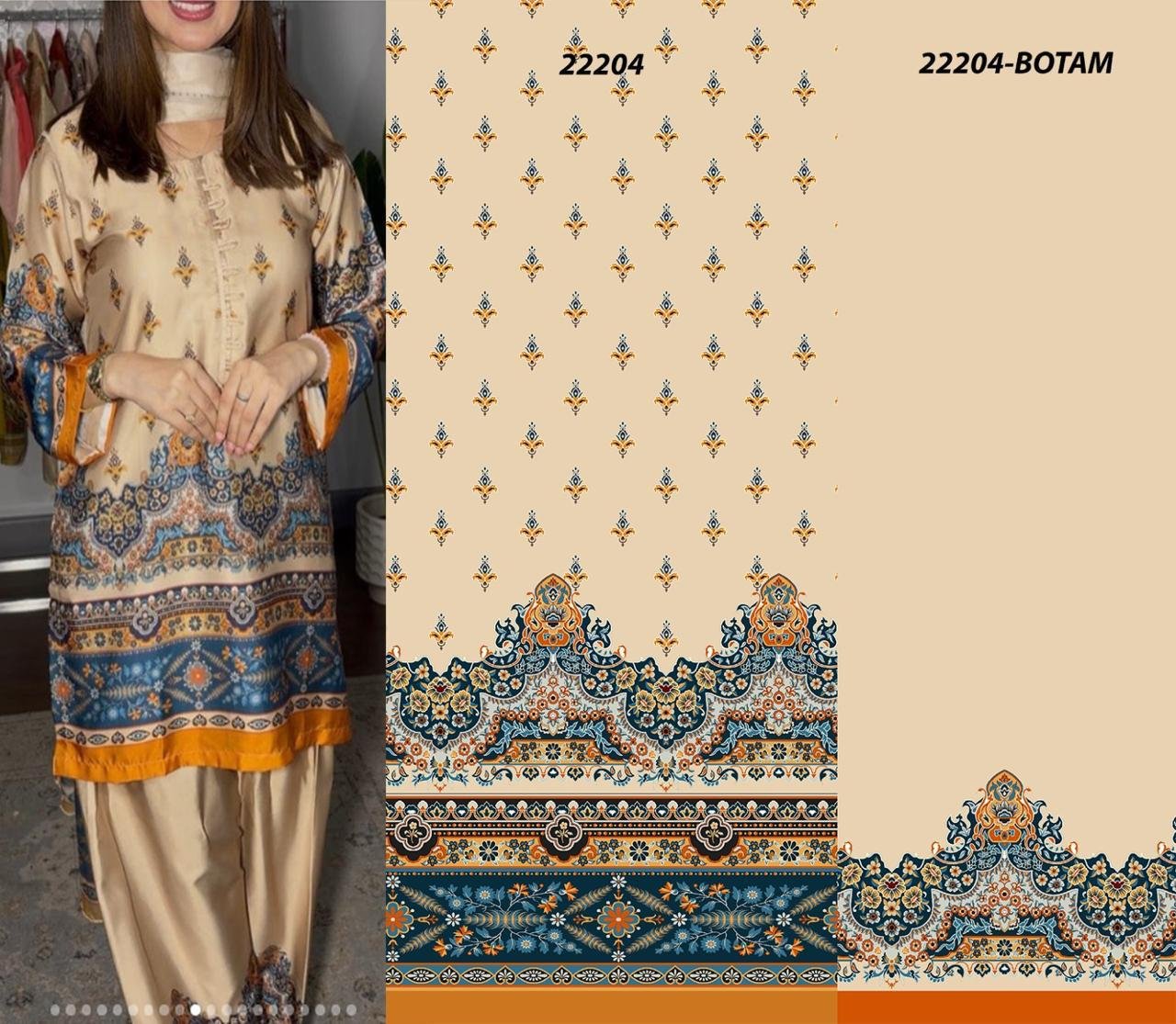 SATIN CRAPE FARSHI SUITS 2 - Image 7