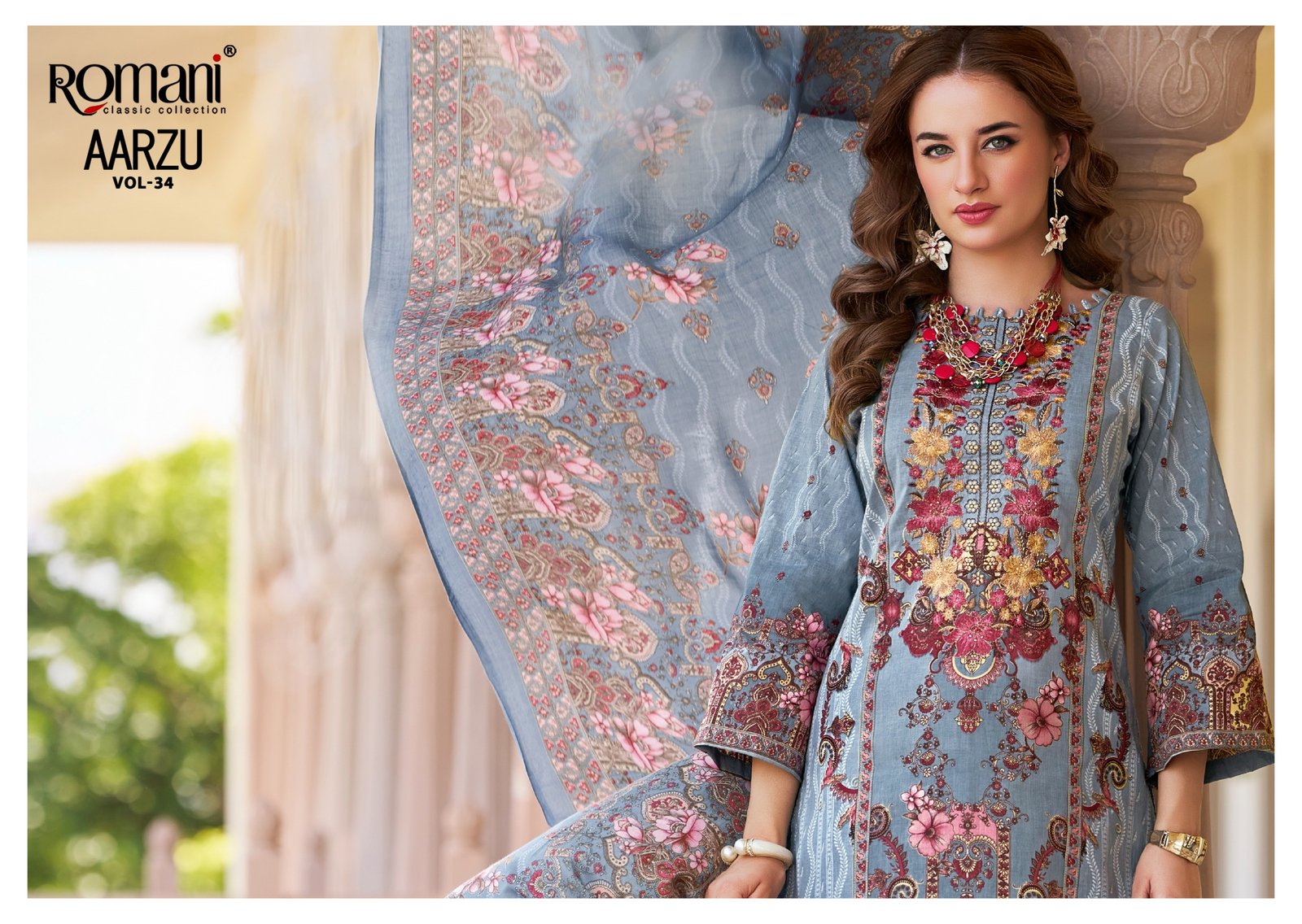 AARZU VOL 34 ROMANI (Cotton Dupatta) - Image 7
