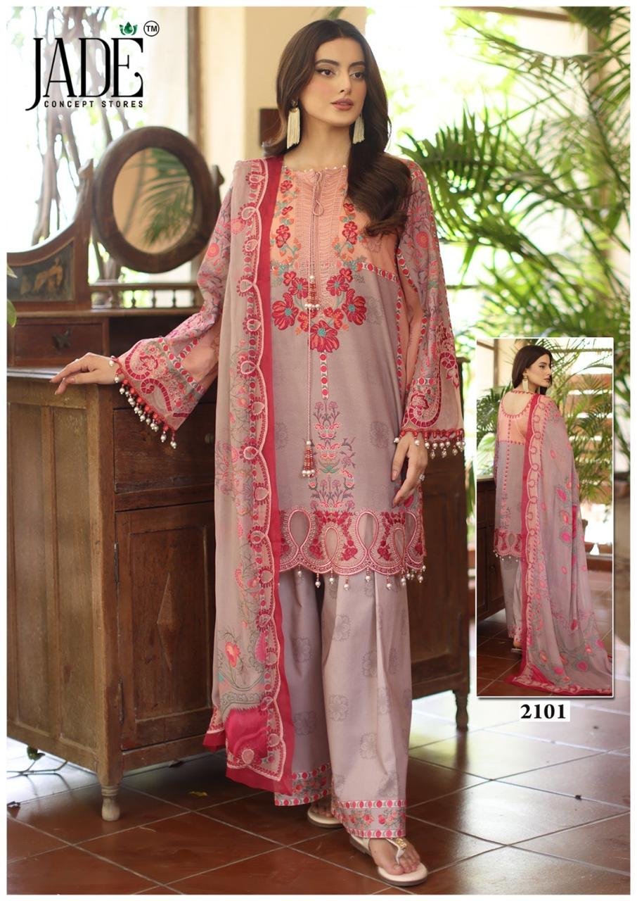 BIN SAEED EXCLUSIVE HEAVY COTTON COLLECTION VOL 21 JADE (Cotton Dupatta) - Image 4