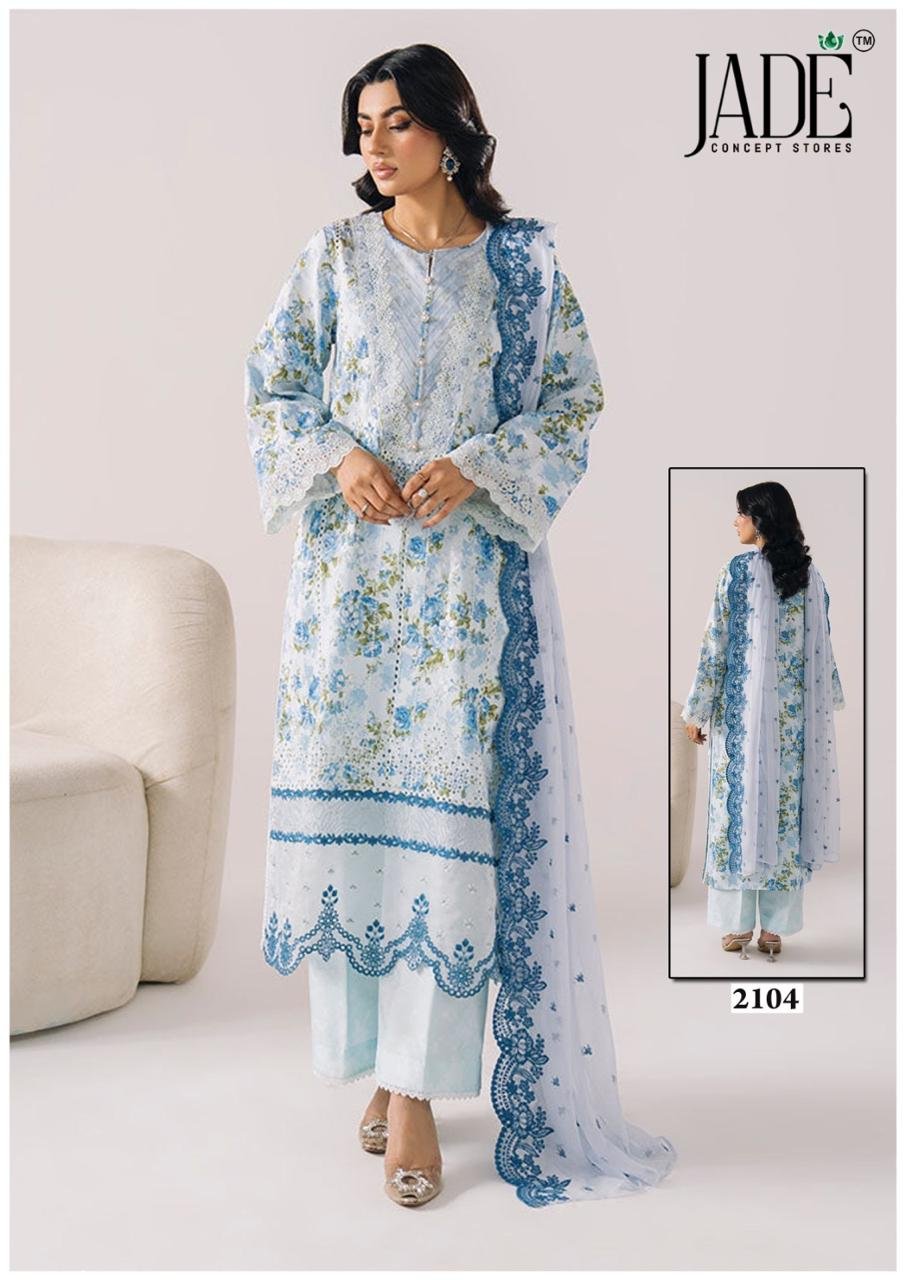 BIN SAEED EXCLUSIVE HEAVY COTTON COLLECTION VOL 21 JADE (Cotton Dupatta) - Image 8