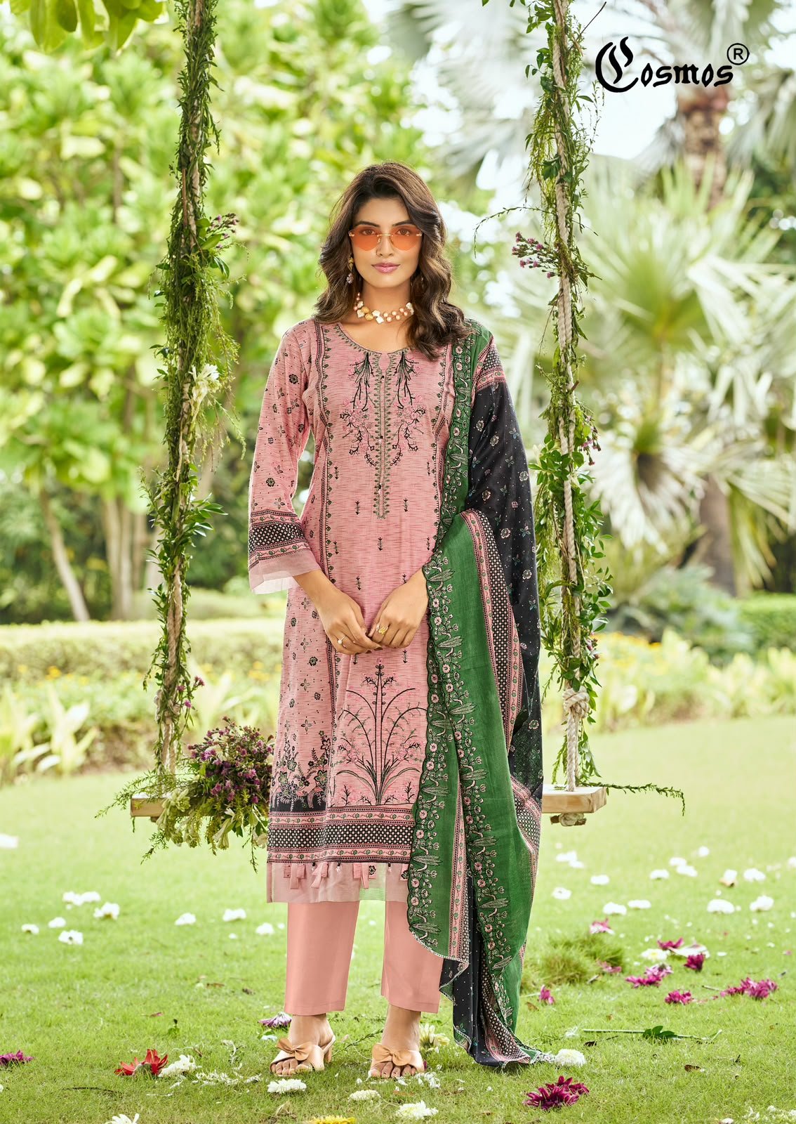 BIN SAEED VOL 5 COSMOS (Cotton Dupatta) - Image 12