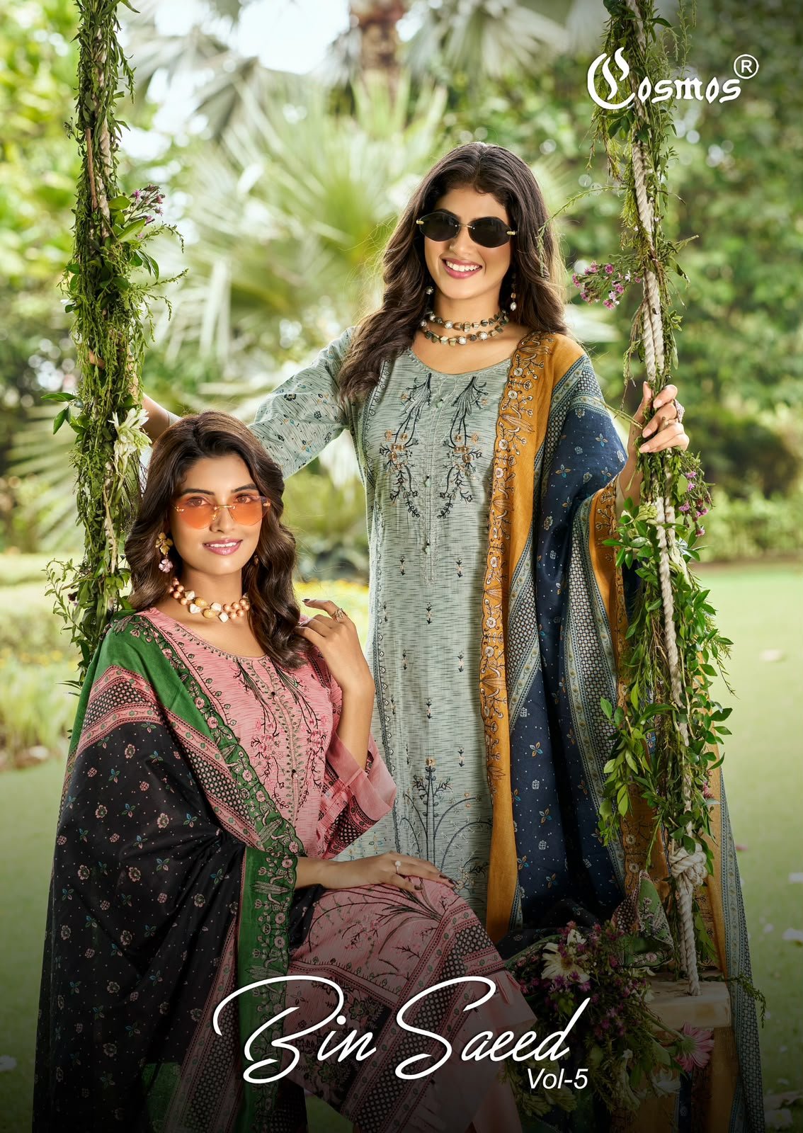 BIN SAEED VOL 5 COSMOS (Cotton Dupatta) - Image 22