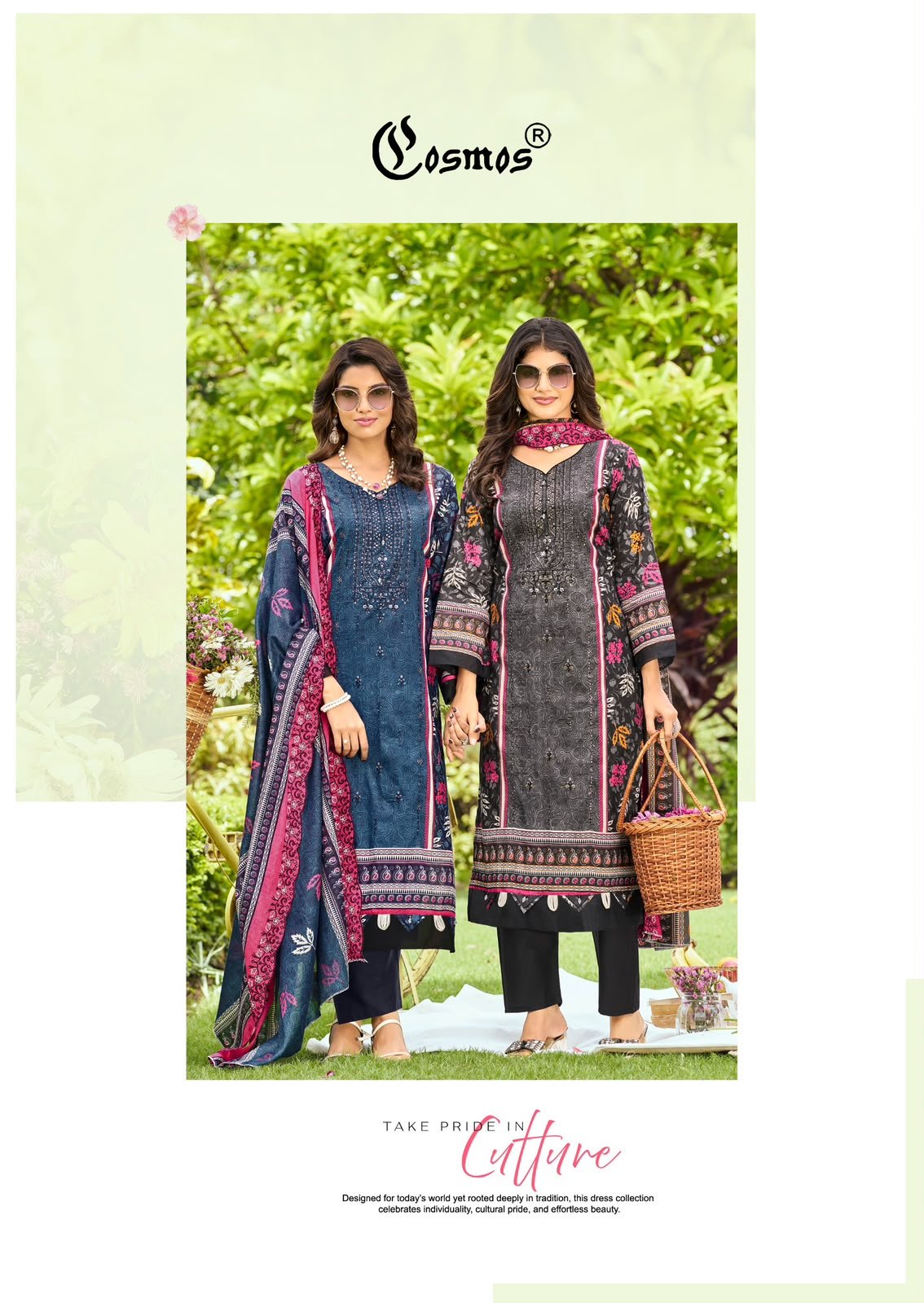 BIN SAEED VOL 5 COSMOS (Cotton Dupatta) - Image 7