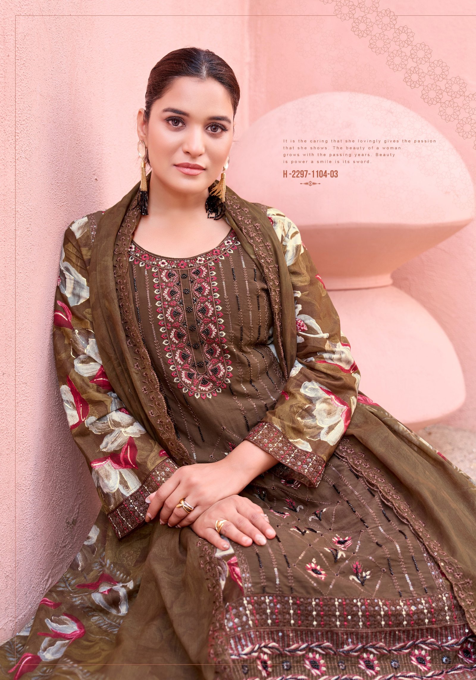 DIAMOND BEATS PREMIUM ALOK (Cotton Dupatta) - Image 2