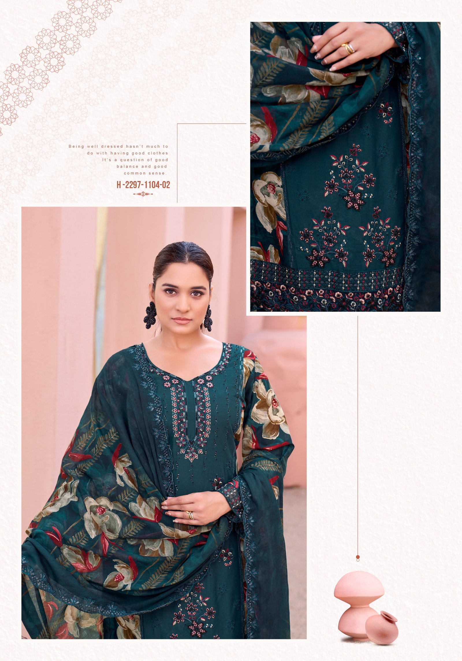 DIAMOND BEATS PREMIUM ALOK (Cotton Dupatta) - Image 4