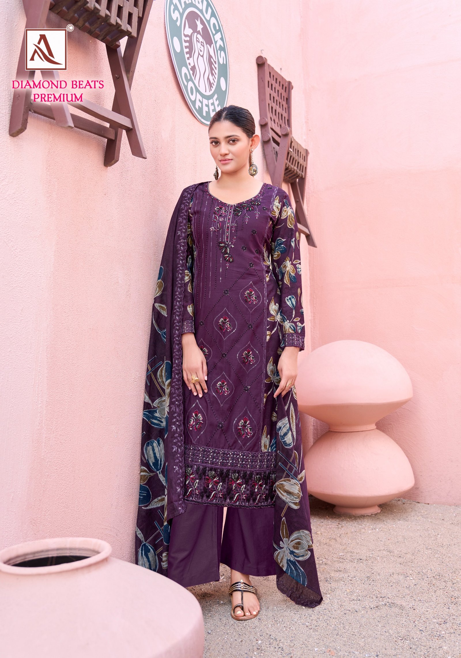 DIAMOND BEATS PREMIUM ALOK (Cotton Dupatta) - Image 5