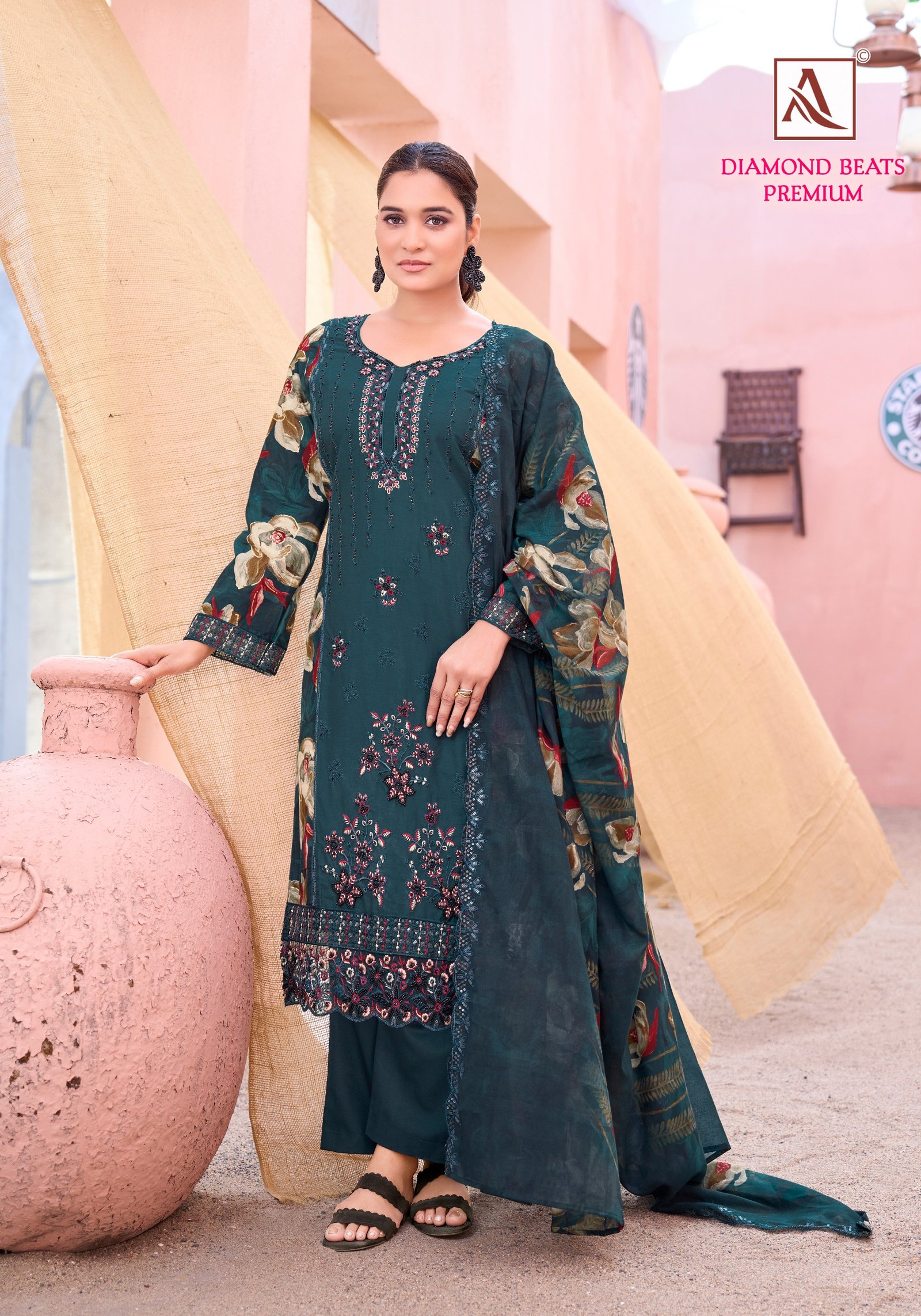 DIAMOND BEATS PREMIUM ALOK (Cotton Dupatta) - Image 9