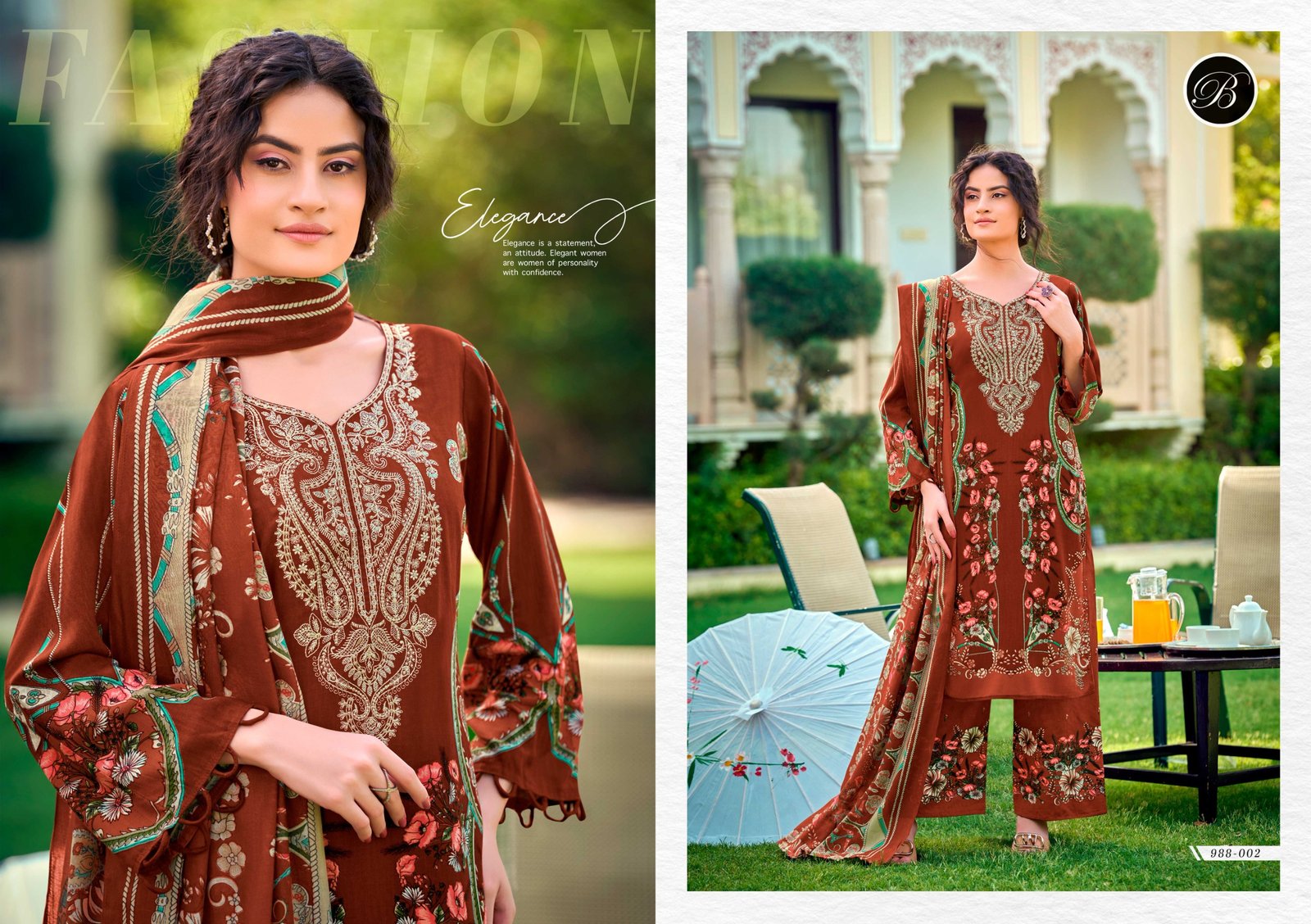 DILSHAD VOL 6 BELLIZA (Cotton Dupatta) READYMADE - Image 14