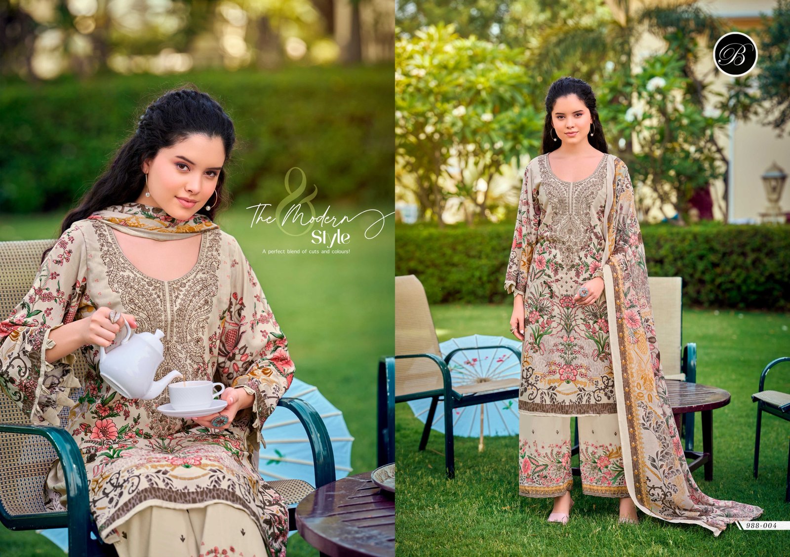 DILSHAD VOL 6 BELLIZA (Cotton Dupatta) READYMADE - Image 5