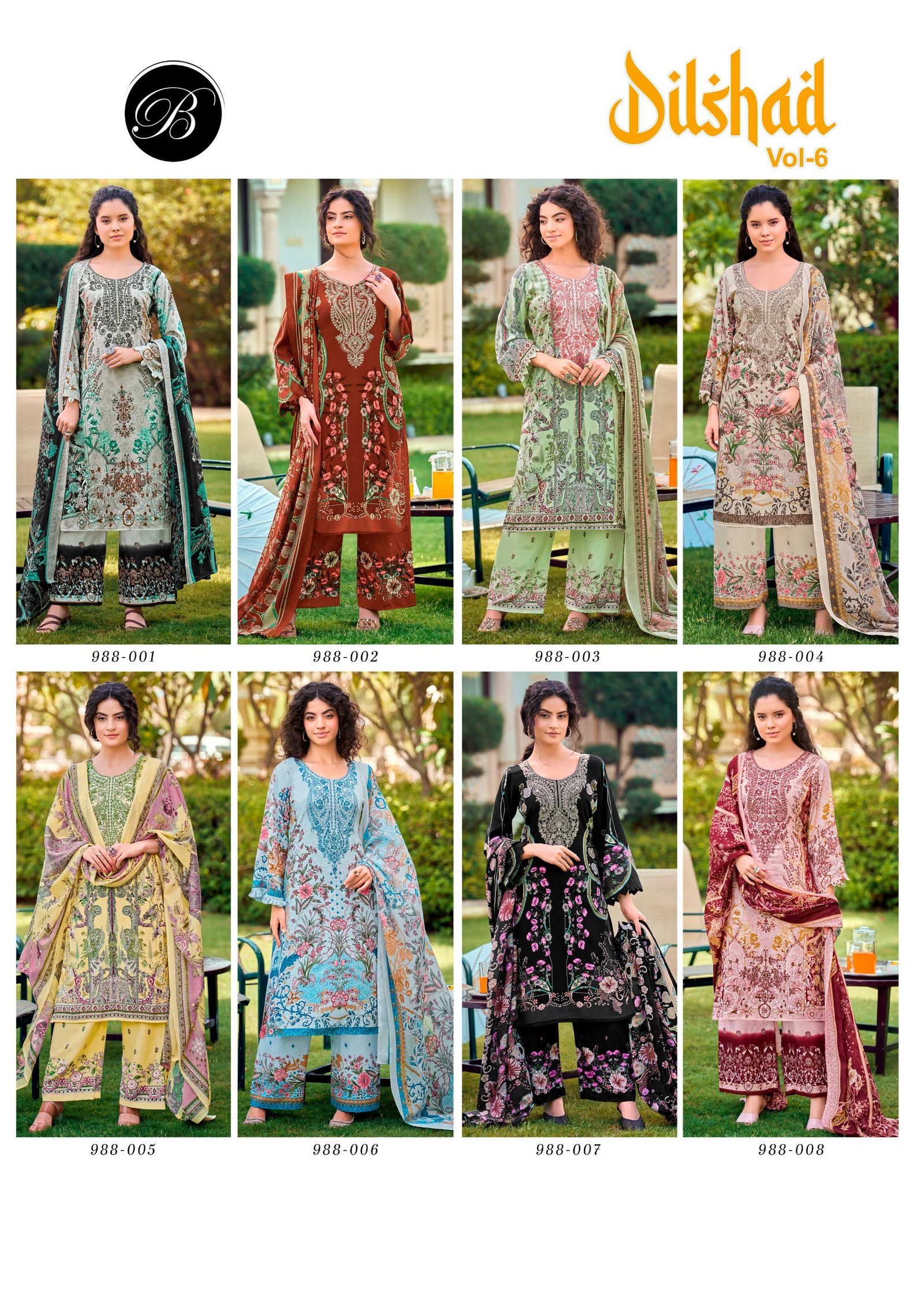 DILSHAD VOL 6 BELLIZA (Cotton Dupatta) READYMADE - Image 7