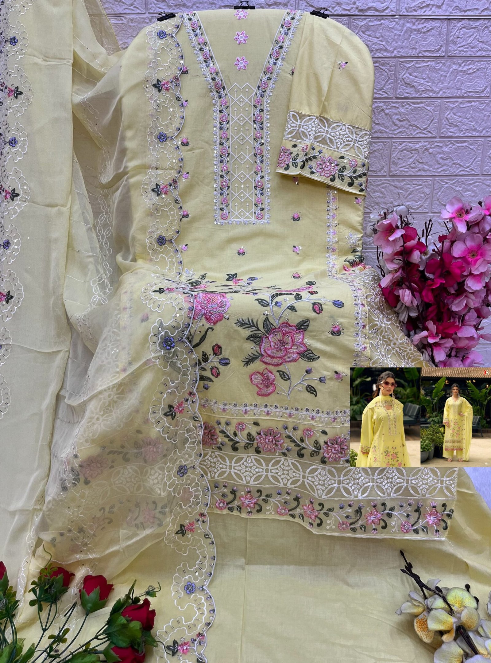 ELAF EXCLUSIVE PAKISTANI LAWN DEEPSY SUITS (Pure Dupatta) - Image 16