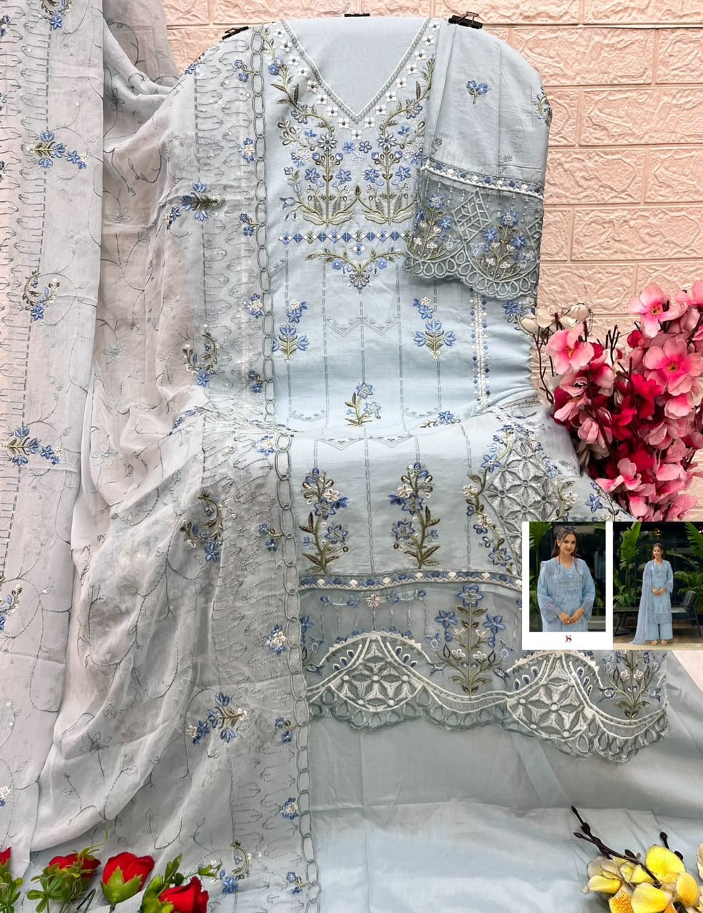 ELAF EXCLUSIVE PAKISTANI LAWN DEEPSY SUITS (Pure Dupatta) - Image 3