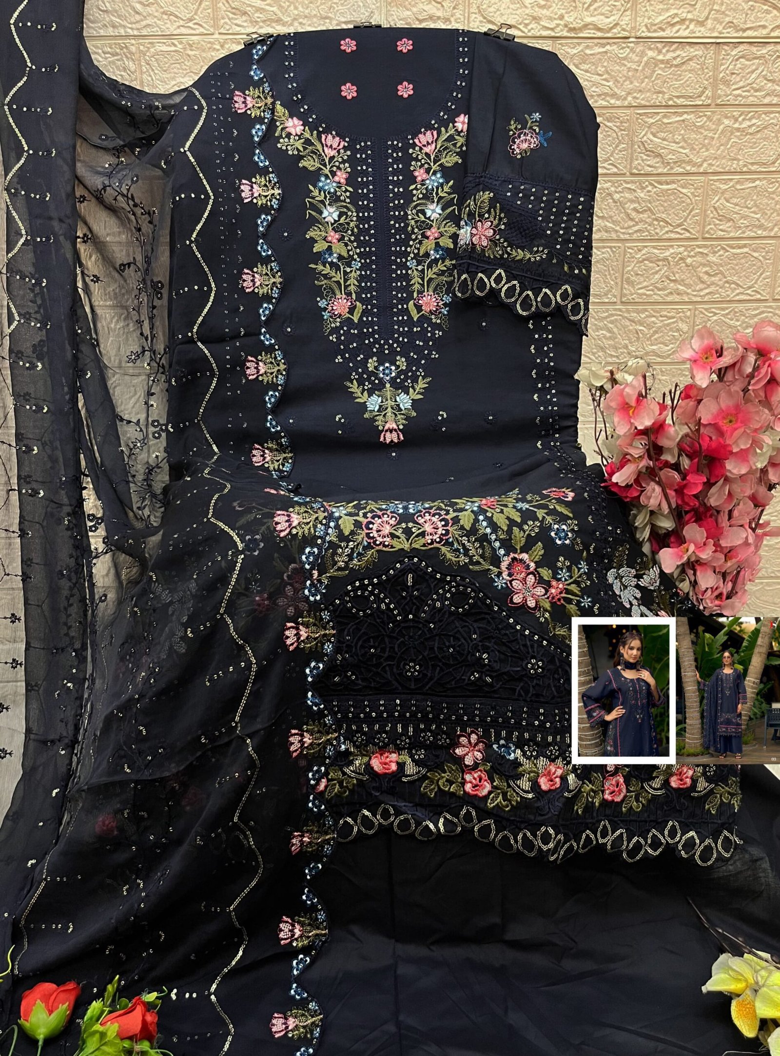 ELAF EXCLUSIVE PAKISTANI LAWN DEEPSY SUITS (Pure Dupatta) - Image 4