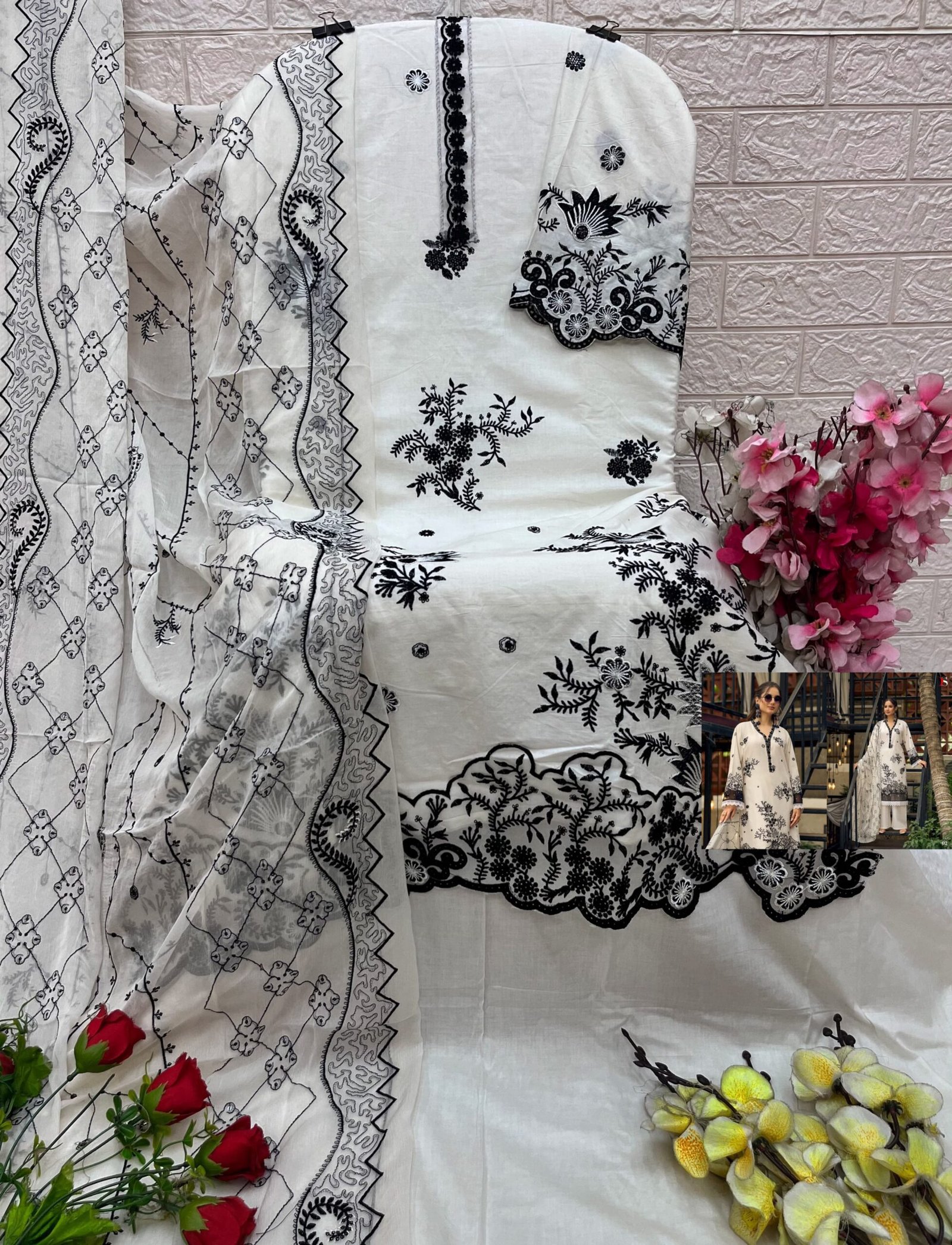 ELAF EXCLUSIVE PAKISTANI LAWN DEEPSY SUITS (Pure Dupatta) - Image 5