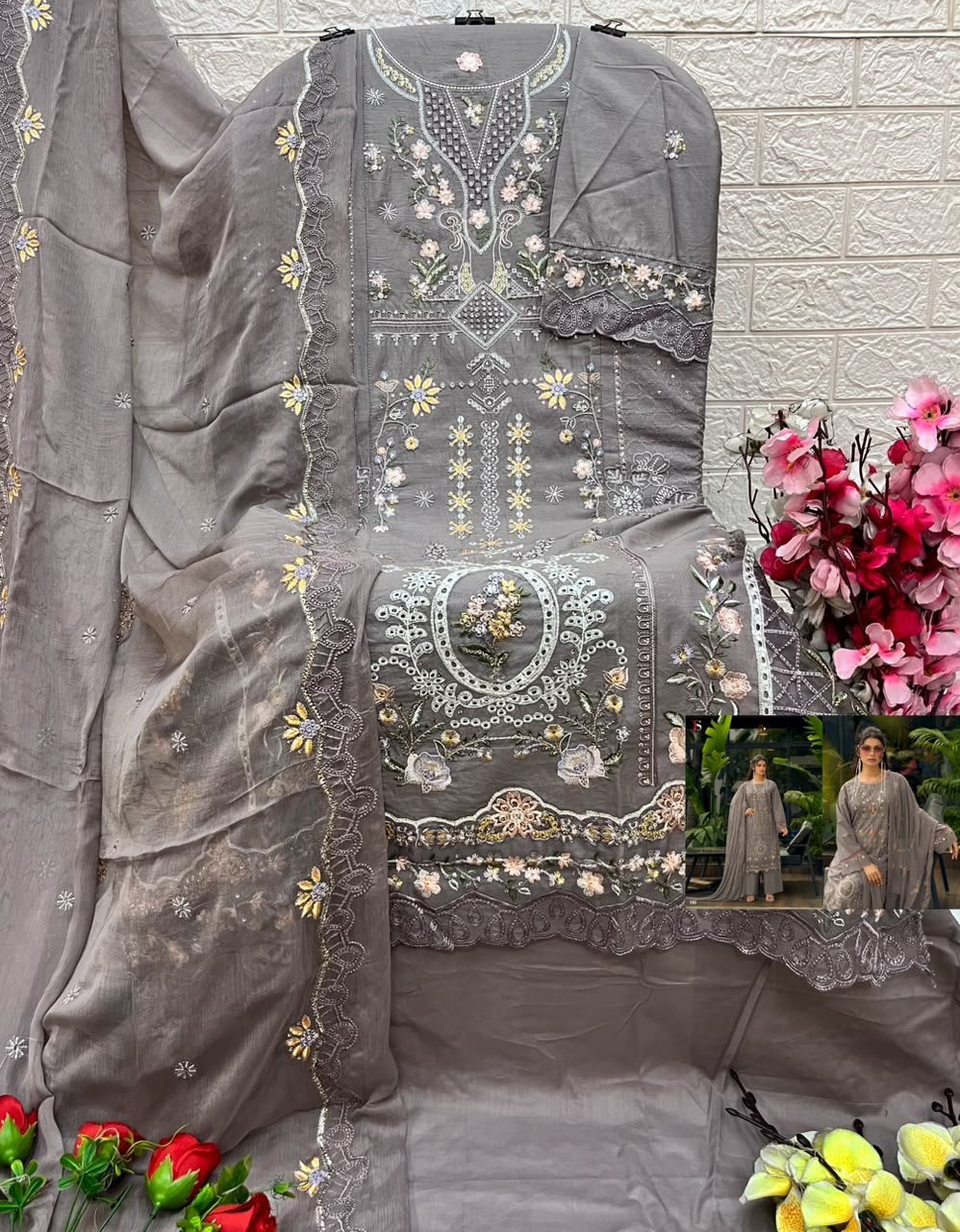 ELAF EXCLUSIVE PAKISTANI LAWN DEEPSY SUITS (Pure Dupatta) - Image 6