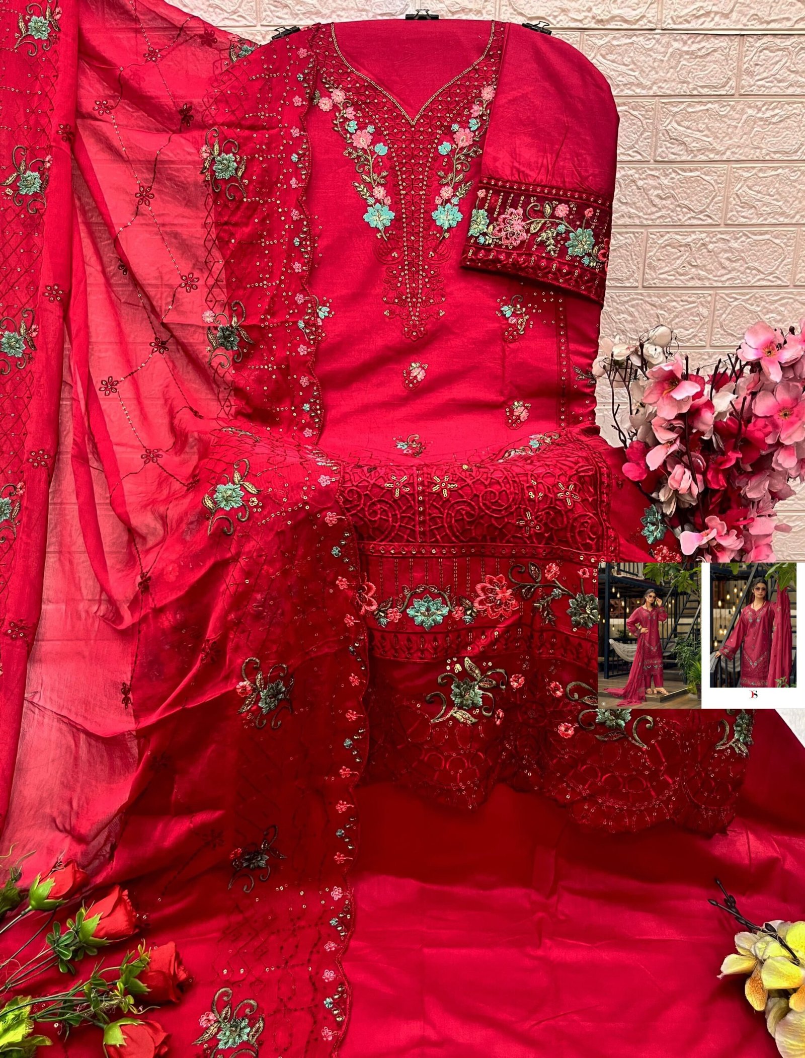 ELAF EXCLUSIVE PAKISTANI LAWN DEEPSY SUITS (Pure Dupatta) - Image 7