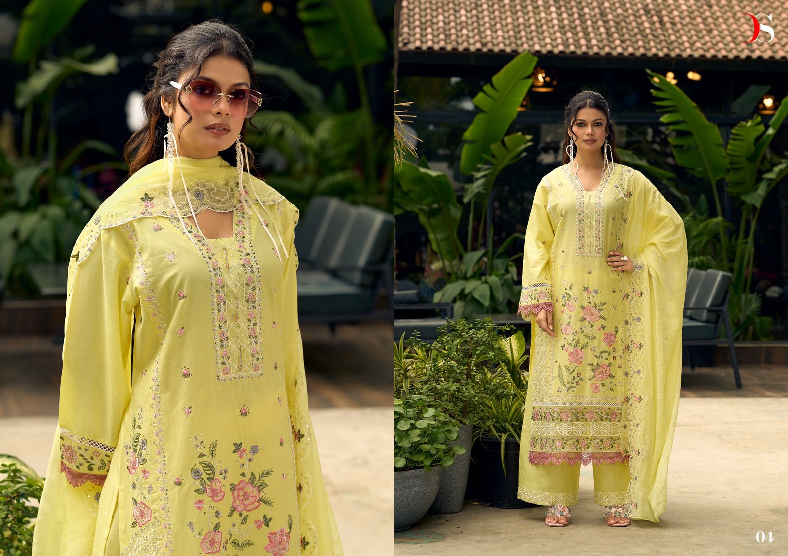 ELAF EXCLUSIVE PAKISTANI LAWN DEEPSY SUITS (Pure Dupatta) - Image 9
