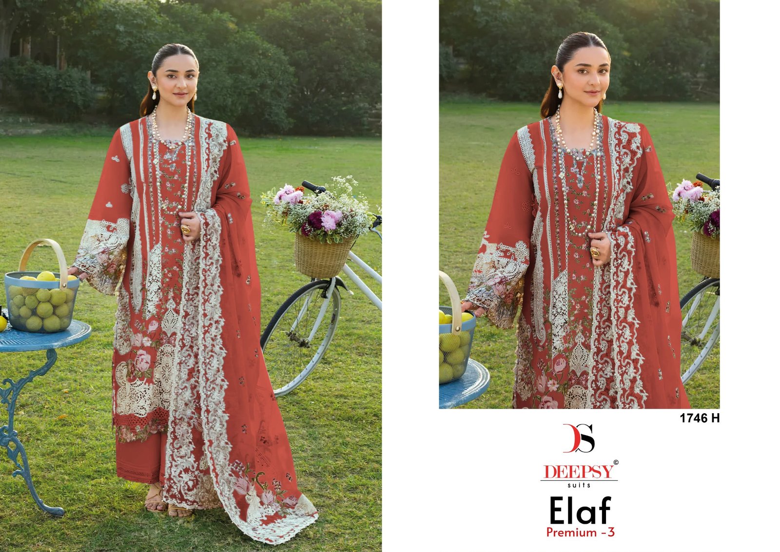 ELAF PREMIUM 3 LUXURY LAWN BY DEEPSY SUITS 1746