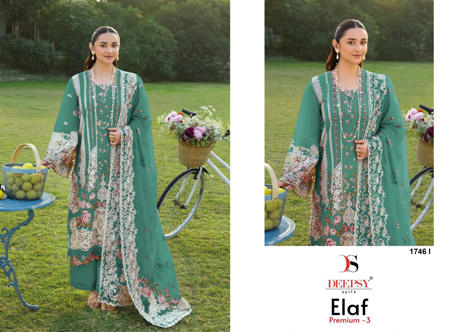 ELAF PREMIUM 3 LUXURY LAWN BY DEEPSY SUITS 1746 (Cotton Dupatta) - Image 4