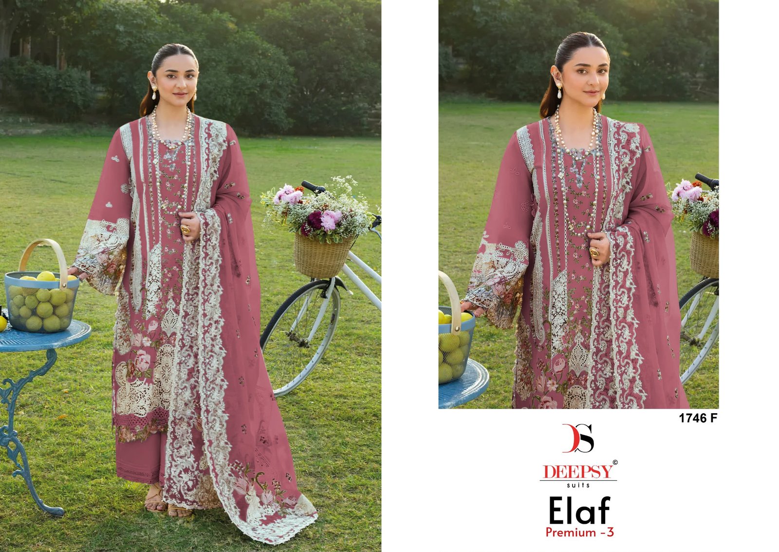 ELAF PREMIUM 3 LUXURY LAWN BY DEEPSY SUITS 1746 (Cotton Dupatta) - Image 6