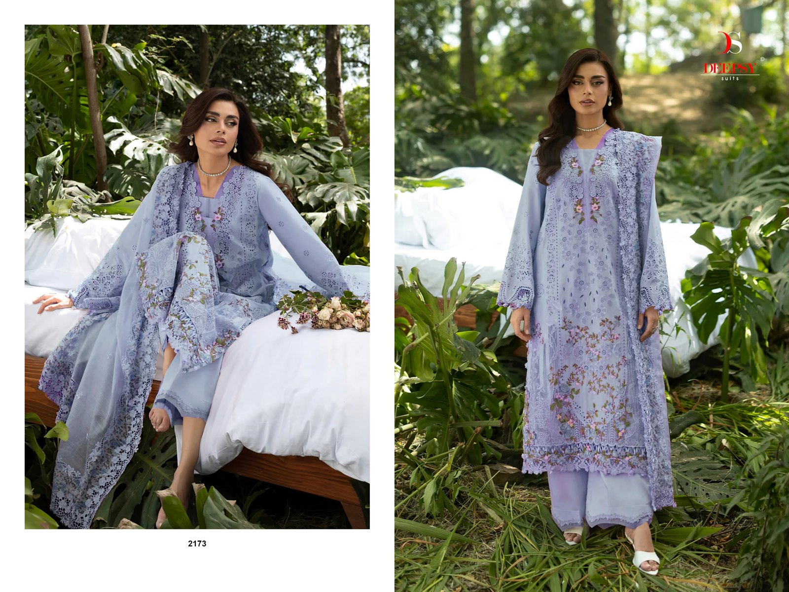 ELAF PREMIUM 9 LUXURY LAWN BY DEEPSY SUITS (Cotton Dupatta) - Image 12