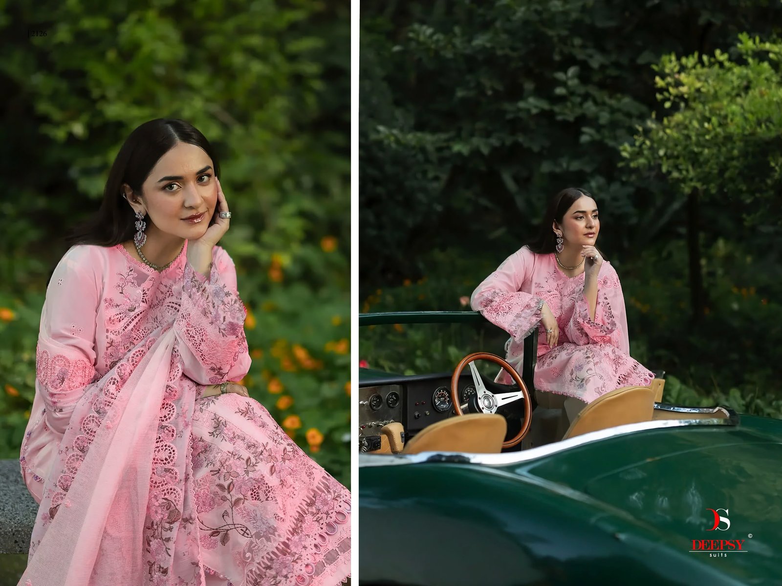 ELAF PREMIUM 9 LUXURY LAWN BY DEEPSY SUITS (Cotton Dupatta) - Image 5