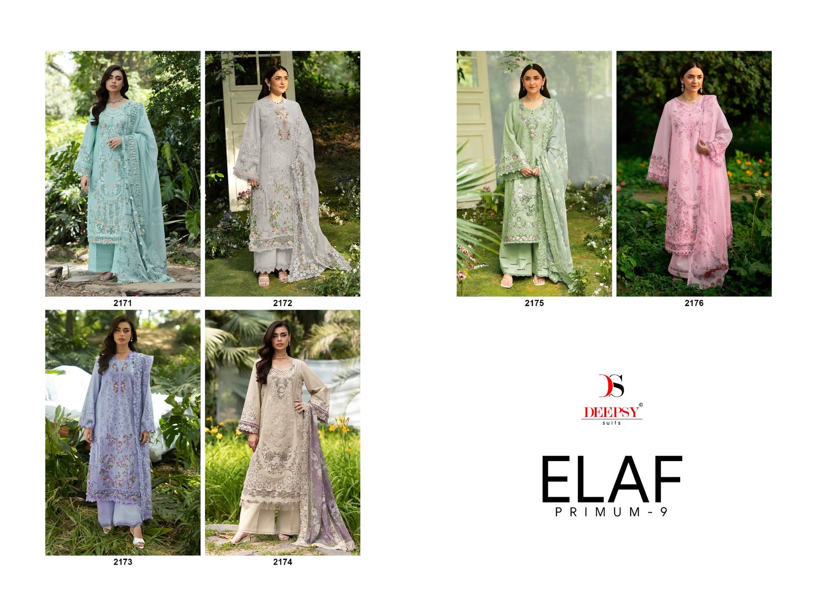 ELAF PREMIUM 9 LUXURY LAWN BY DEEPSY SUITS (Cotton Dupatta) - Image 6