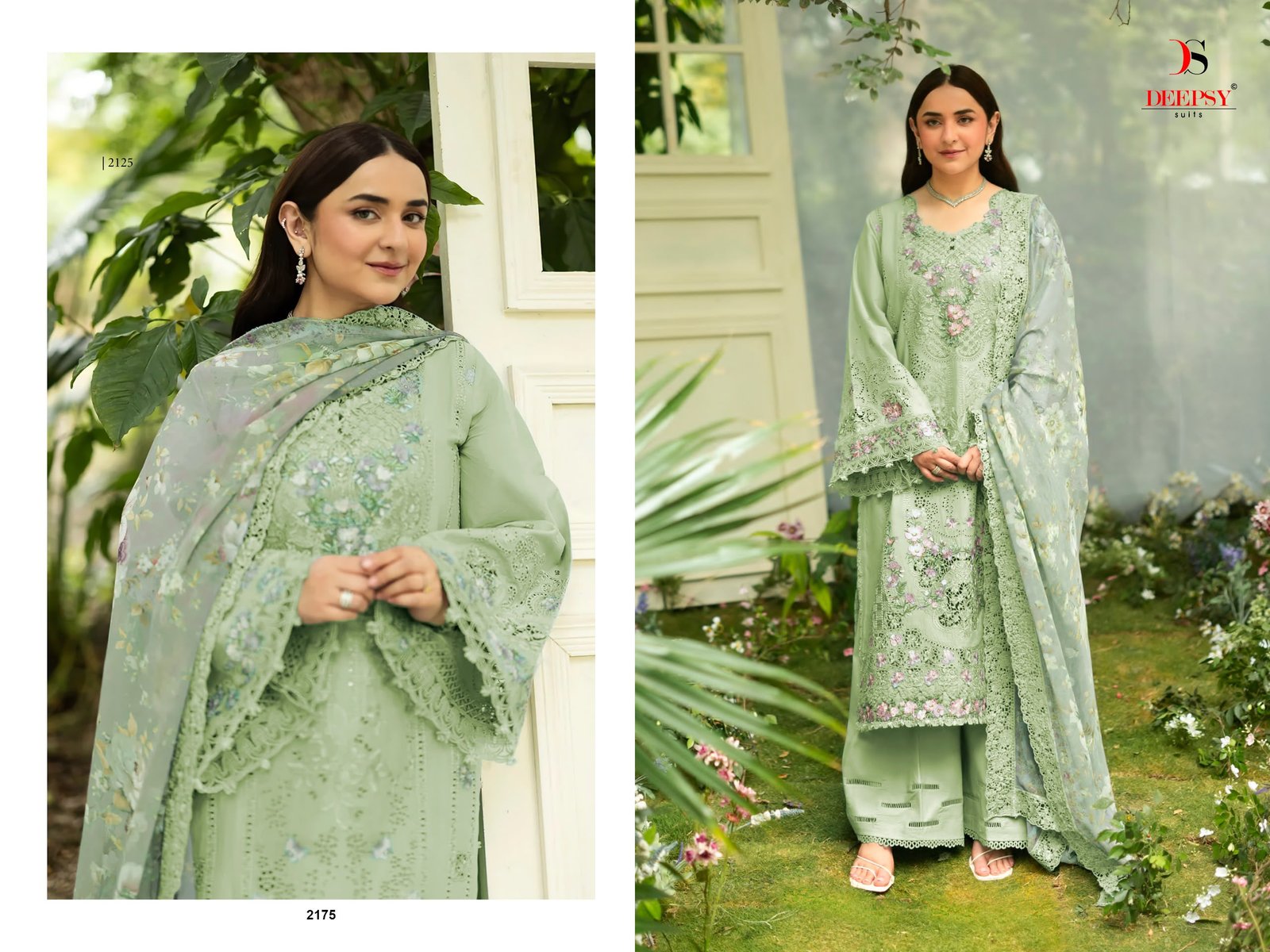 ELAF PREMIUM 9 LUXURY LAWN BY DEEPSY SUITS (Cotton Dupatta) - Image 7