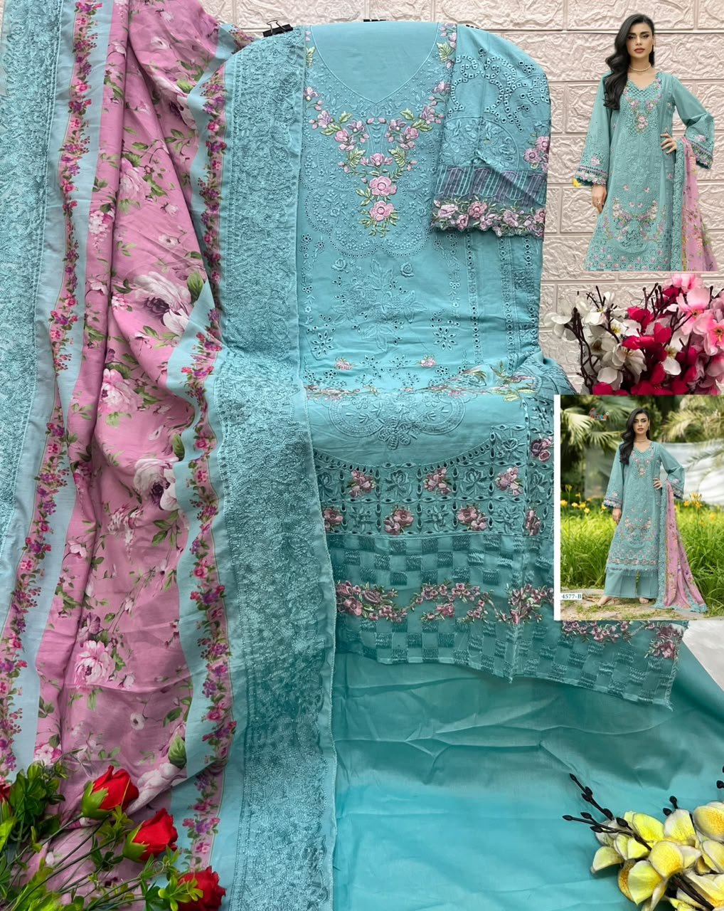 ELAF PREMIUM COLOUR COLLECTION VOL 1 SHREE (Cotton Dupatta) - Image 12