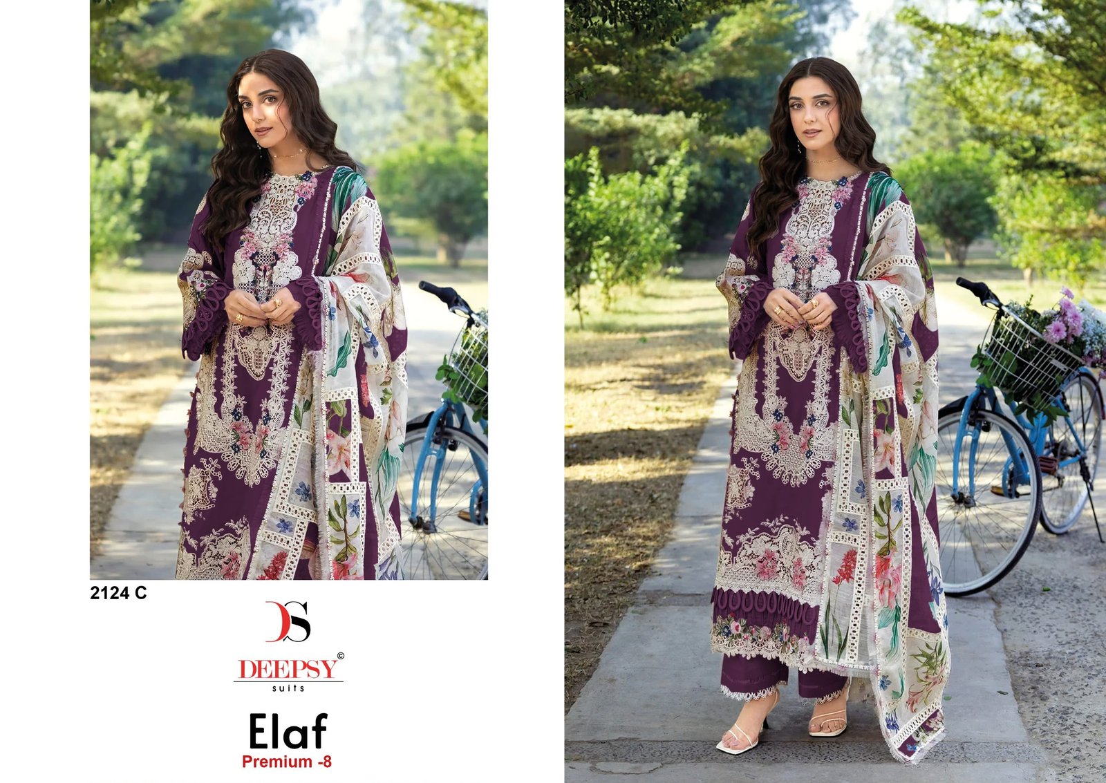 ELAF PREMIUM LUXURY LAWN BY DEEPSY SUITS 2124 ABCD (Cotton Dupatta) - Image 3