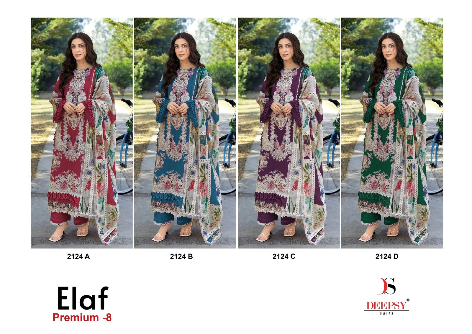 ELAF PREMIUM LUXURY LAWN BY DEEPSY SUITS 2124 ABCD (Cotton Dupatta) - Image 4