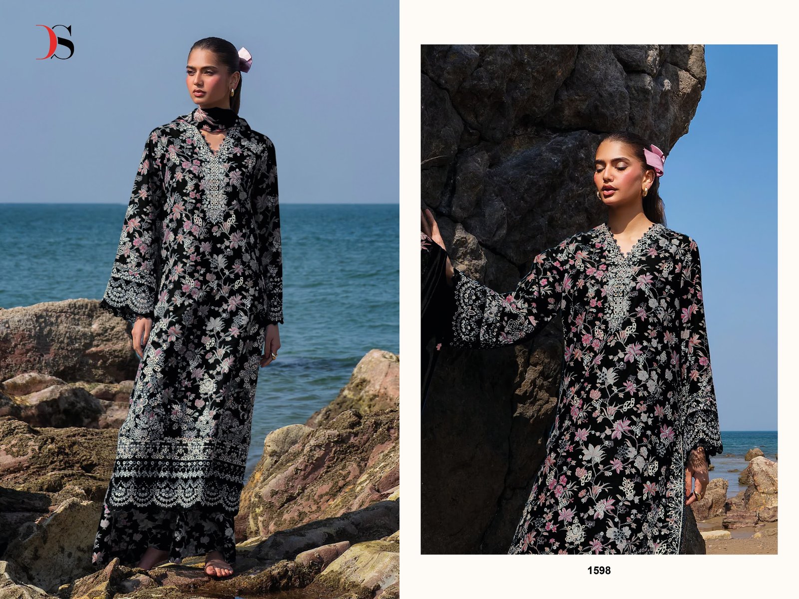 JADE PREMIUM 4 DEEPSY SUITS (chiffon Dupatta) - Image 4