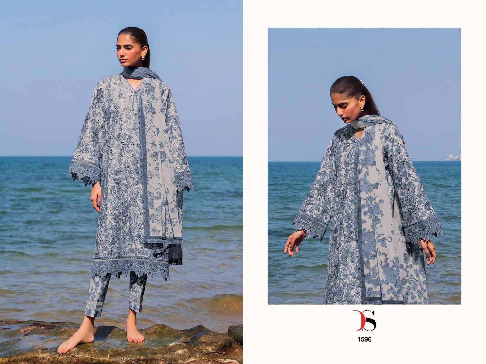 JADE PREMIUM 4 DEEPSY SUITS (chiffon Dupatta) - Image 5
