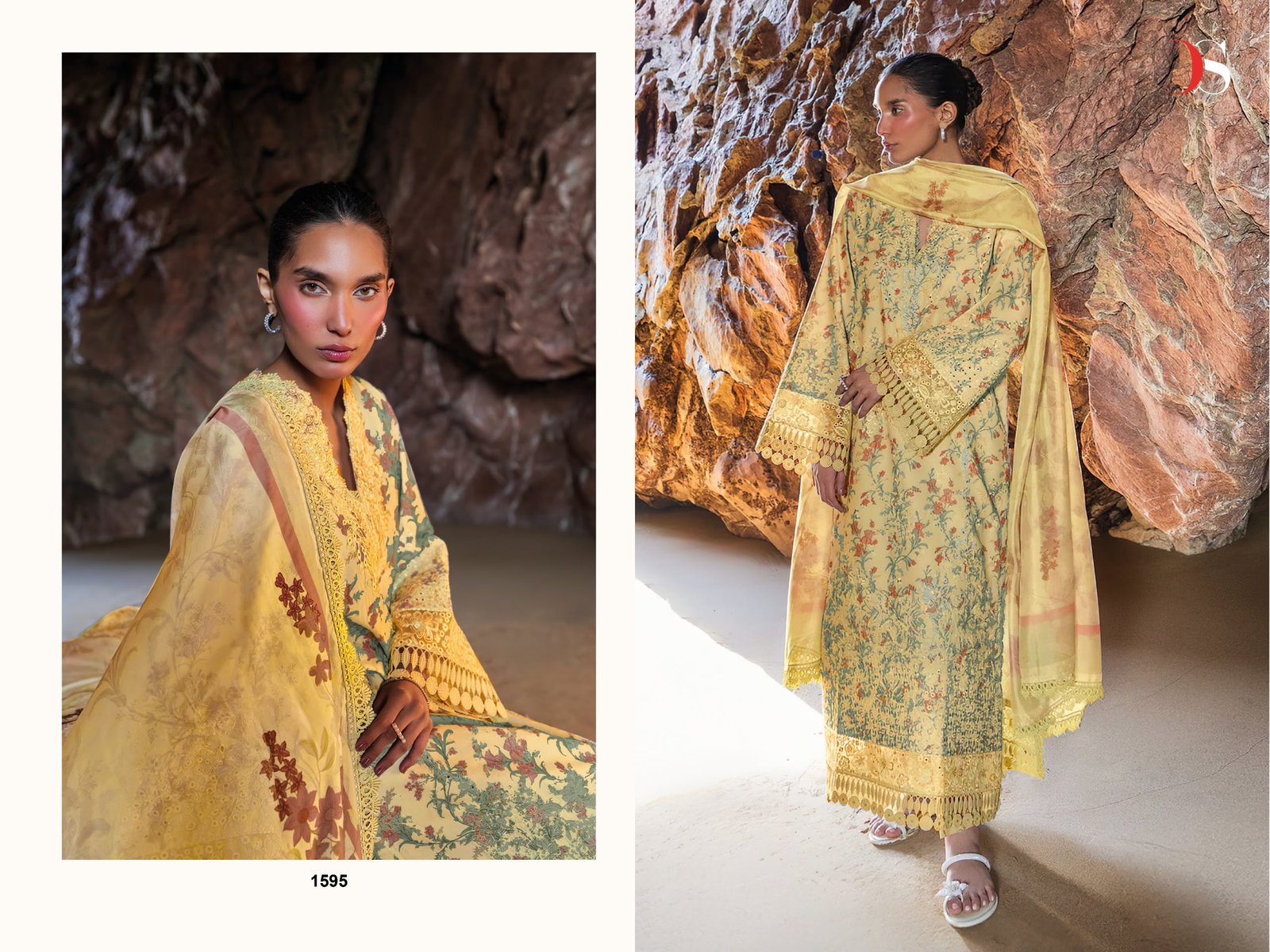 JADE PREMIUM 4 DEEPSY SUITS (chiffon Dupatta) - Image 6