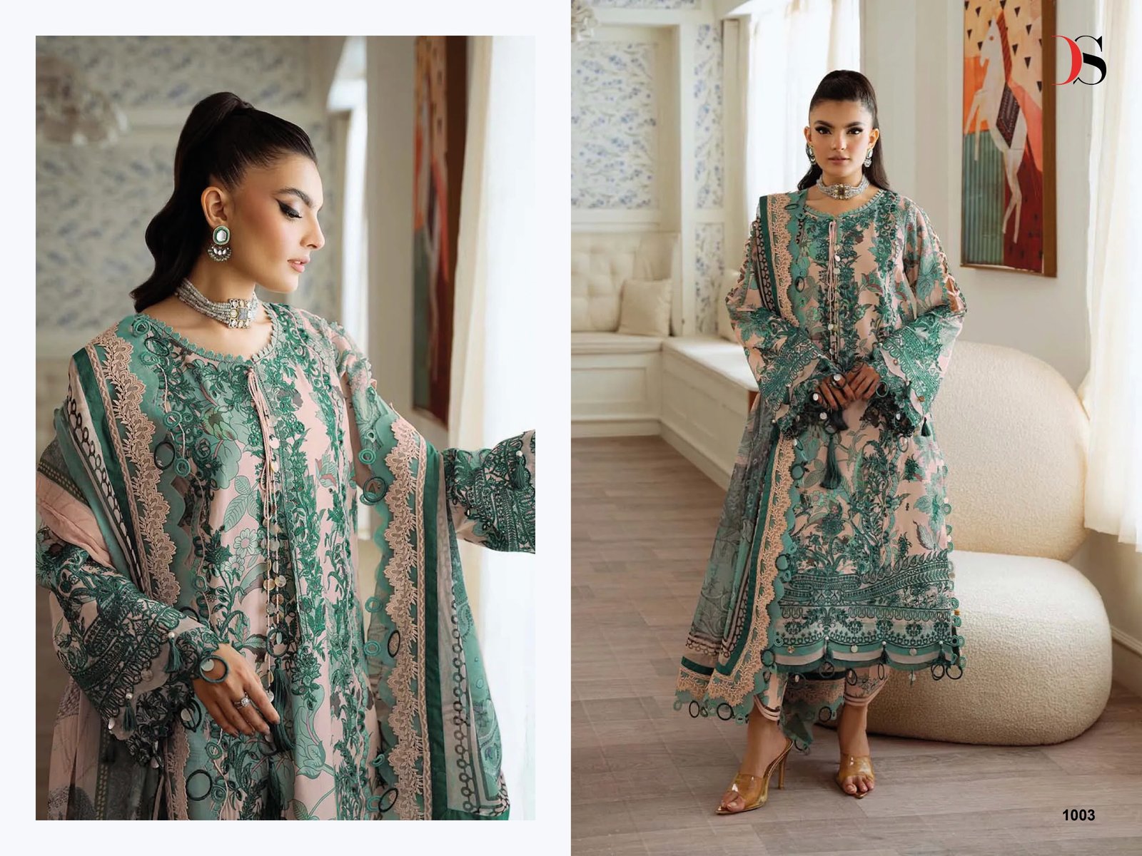 JADE PREMIUM 5 DEEPSY SUITS (cotton Dupatta) - Image 17