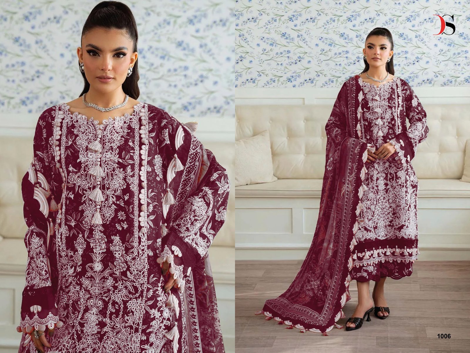 JADE PREMIUM 5 DEEPSY SUITS (cotton Dupatta) - Image 7