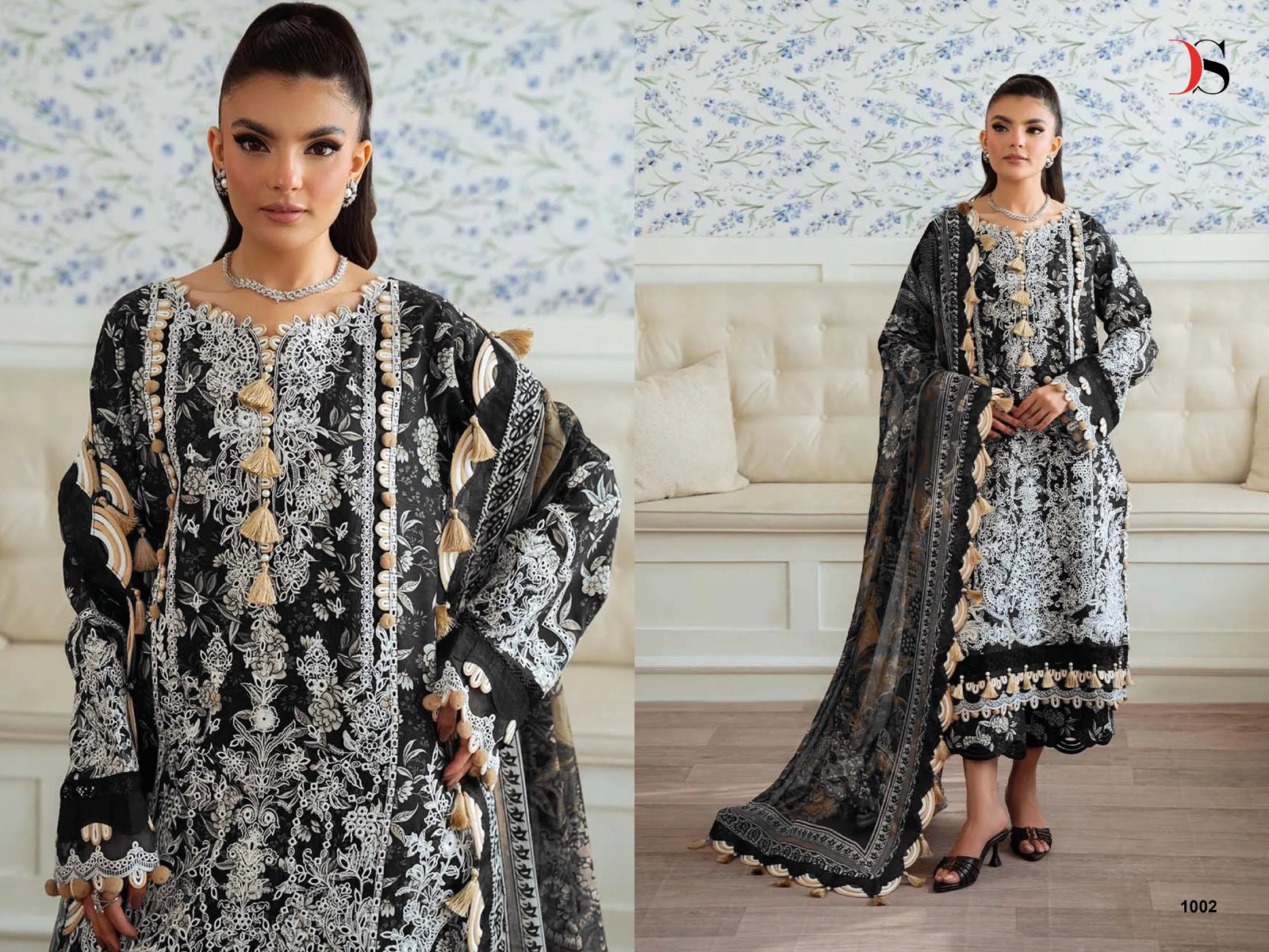 JADE PREMIUM 5 DEEPSY SUITS (cotton Dupatta) - Image 9