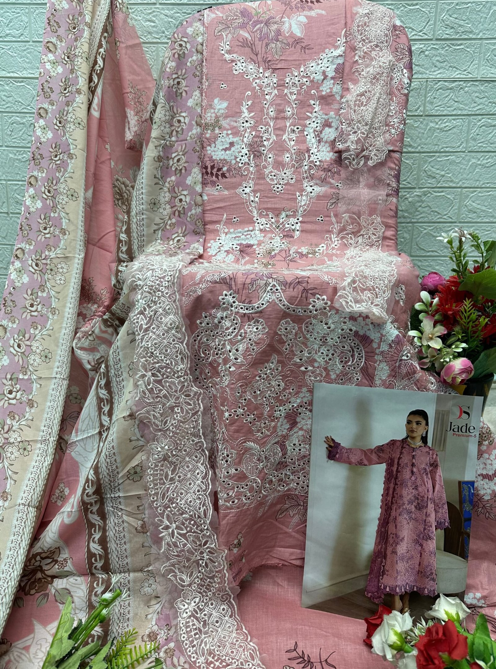 JADE PREMIUM 5 DEEPSY SUITS (cotton Dupatta) - Image 13