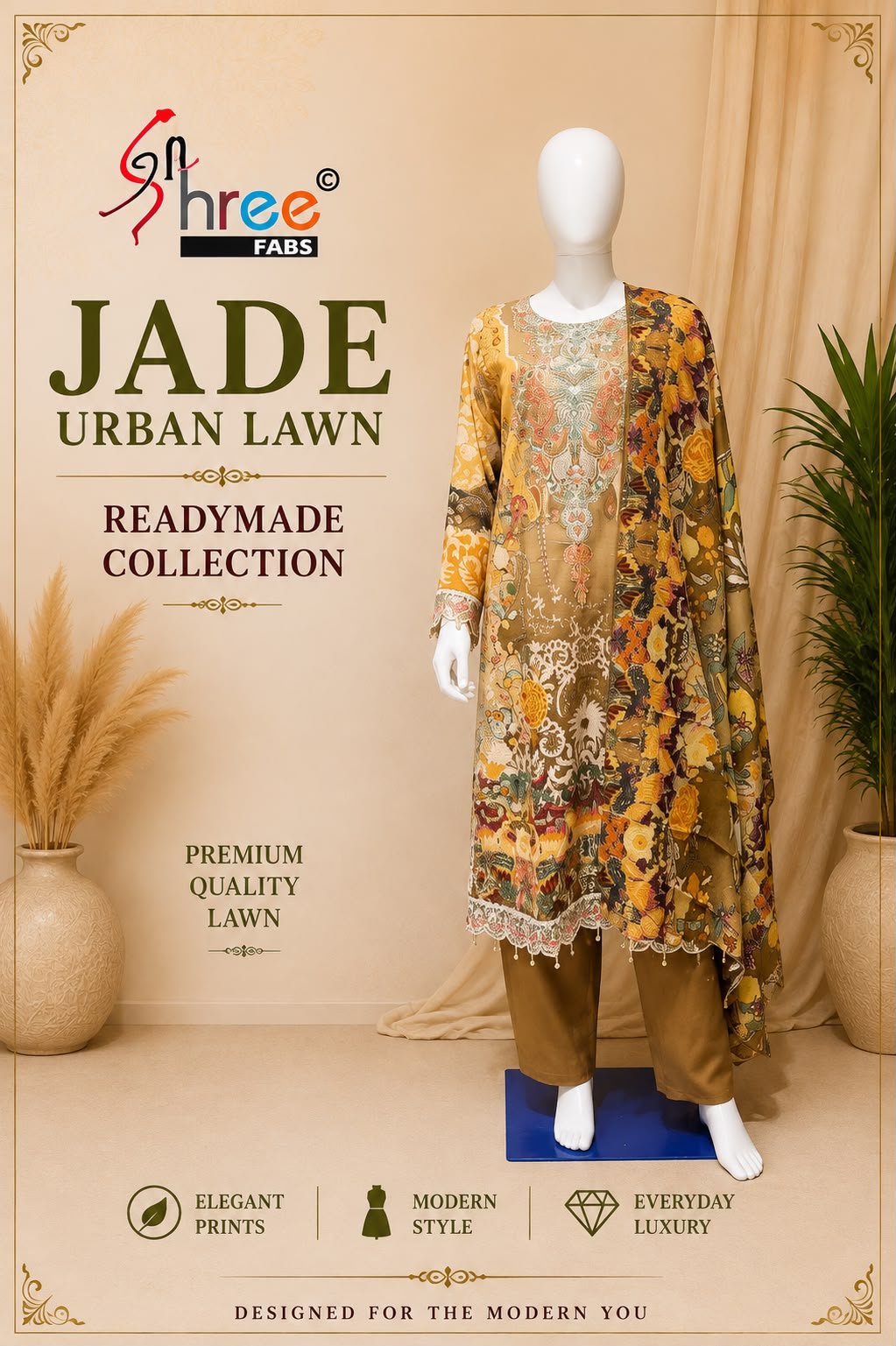 JADE URBAN LAWN READYMADE SHREE