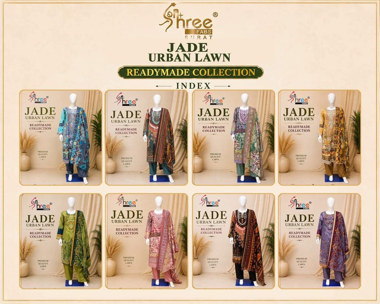 JADE URBAN LAWN READYMADE SHREE - Image 10