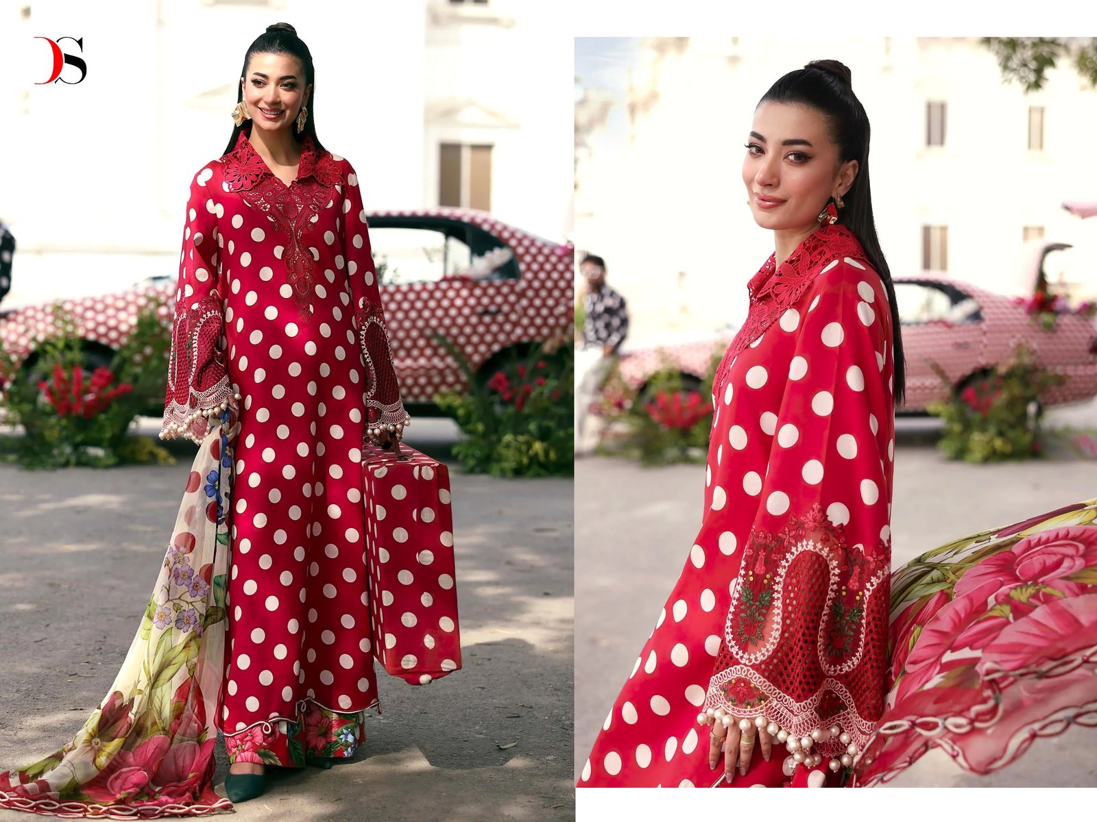 MARIA B MPRINT 25-7 NX BY DEEPSY SUITS (Chiffon Dupatta) - Image 9