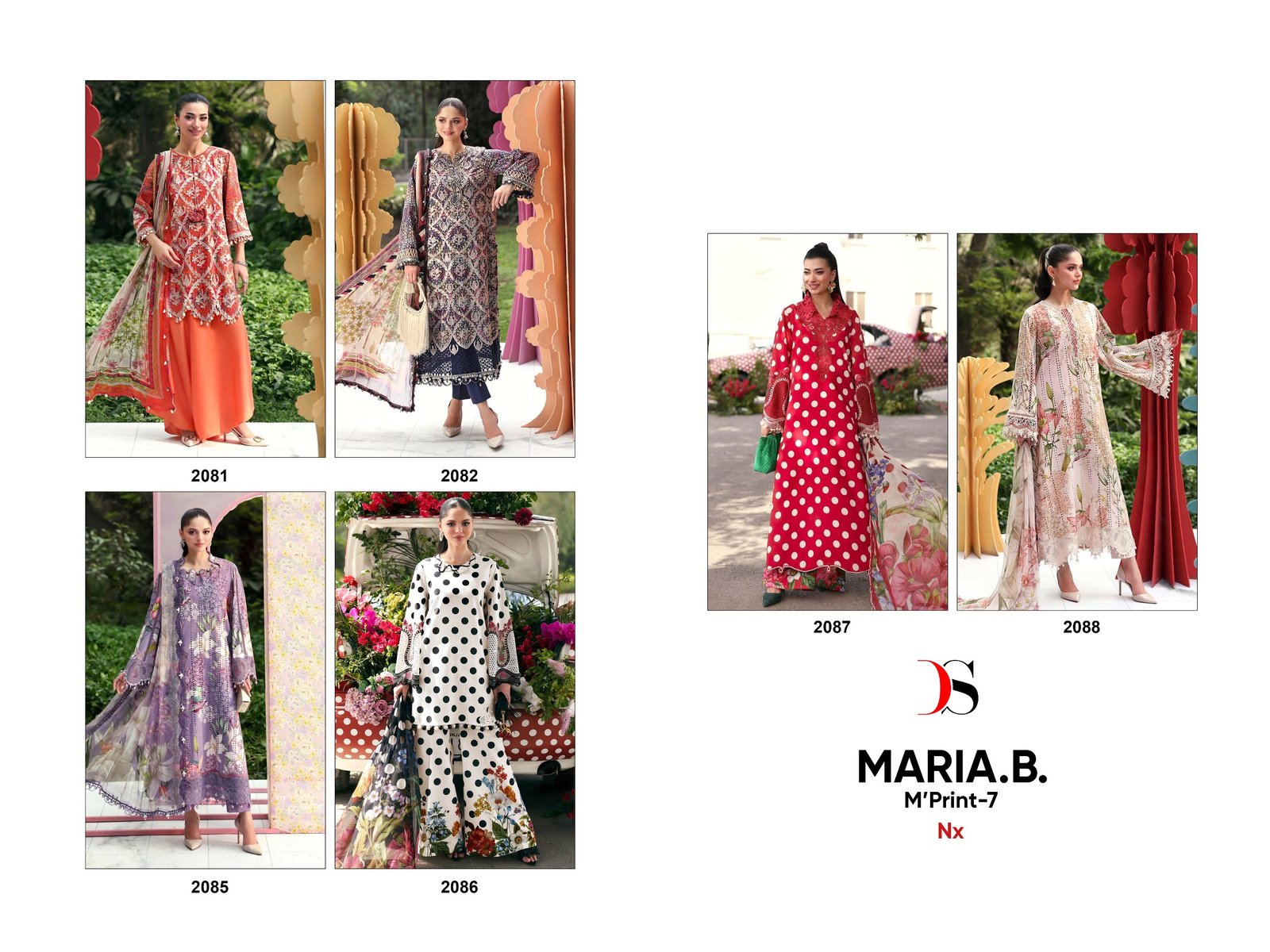 MARIA B MPRINT 25-7 NX BY DEEPSY SUITS (Chiffon Dupatta) - Image 13