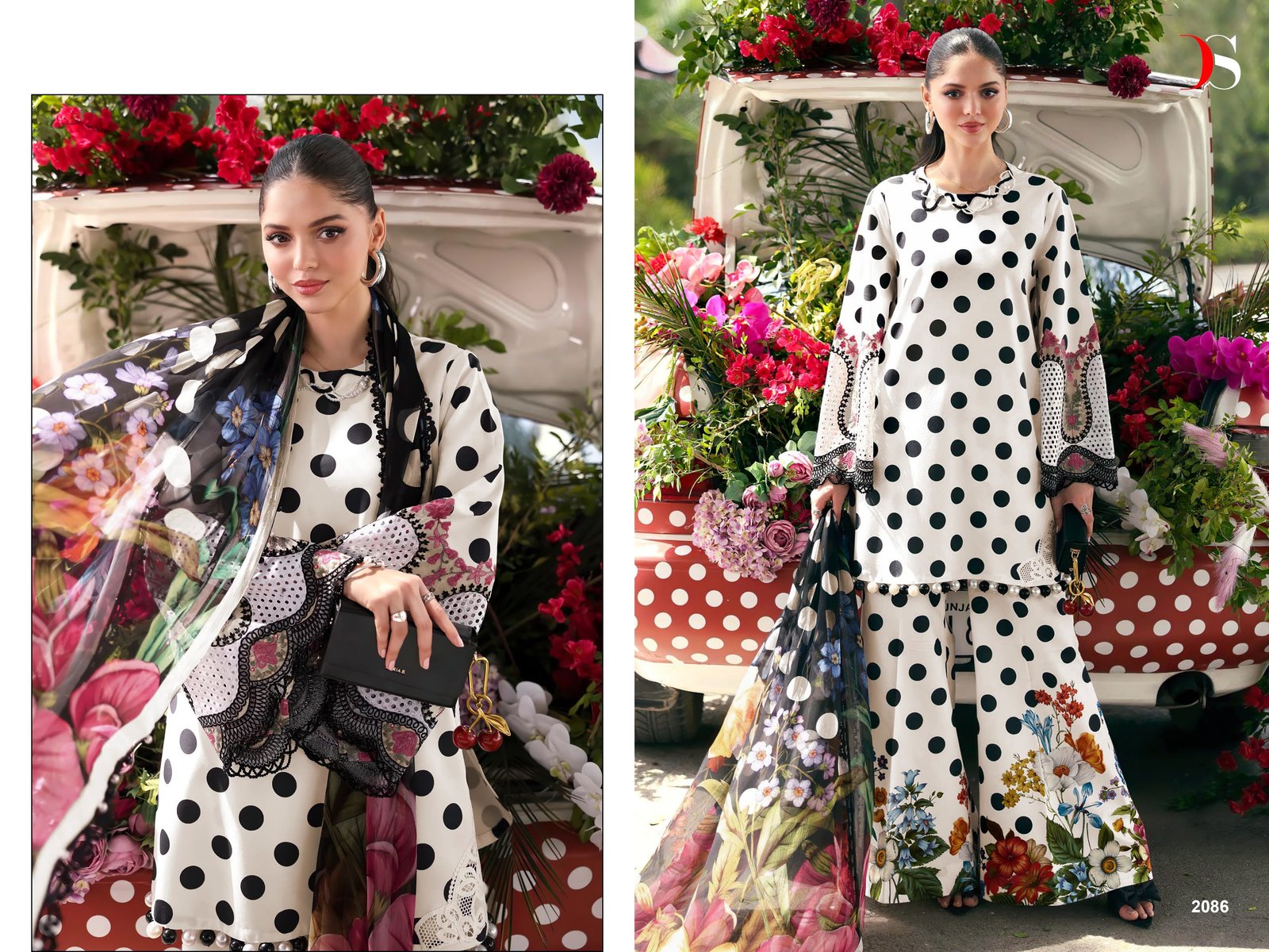 MARIA B MPRINT 25-7 NX BY DEEPSY SUITS (Chiffon Dupatta) - Image 5