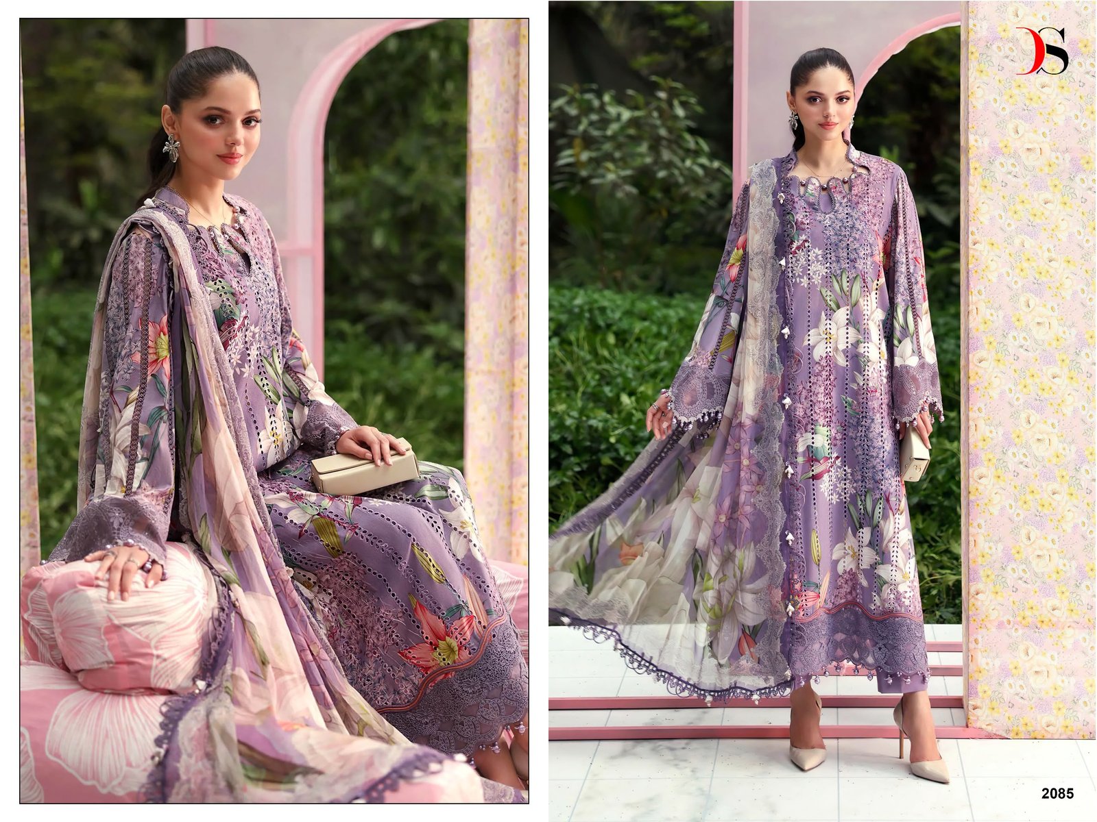 MARIA B MPRINT 25-7 NX BY DEEPSY SUITS (Chiffon Dupatta) - Image 7