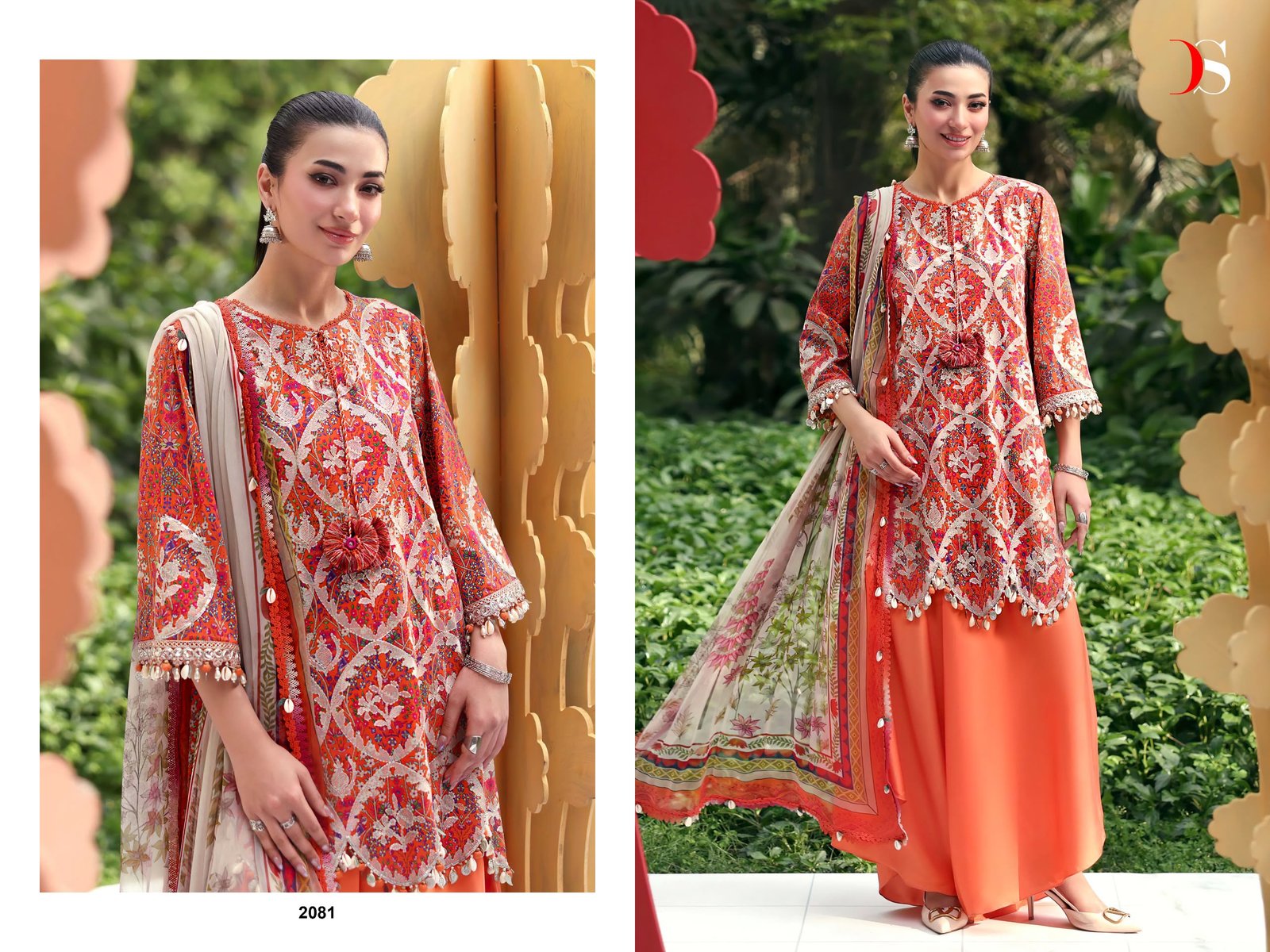 MARIA B MPRINT 25-7 NX BY DEEPSY SUITS (Chiffon Dupatta) - Image 8