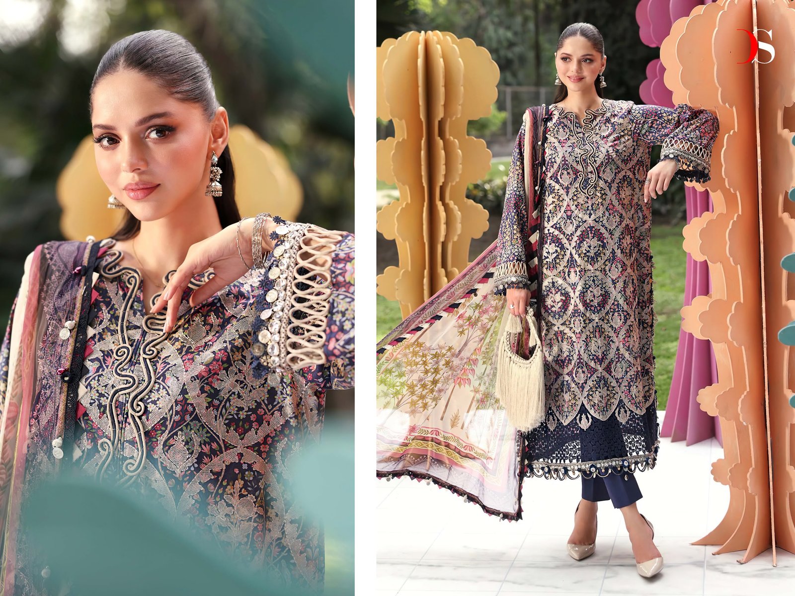 MARIA B MPRINT 25-7 NX BY DEEPSY SUITS (Chiffon Dupatta) - Image 15