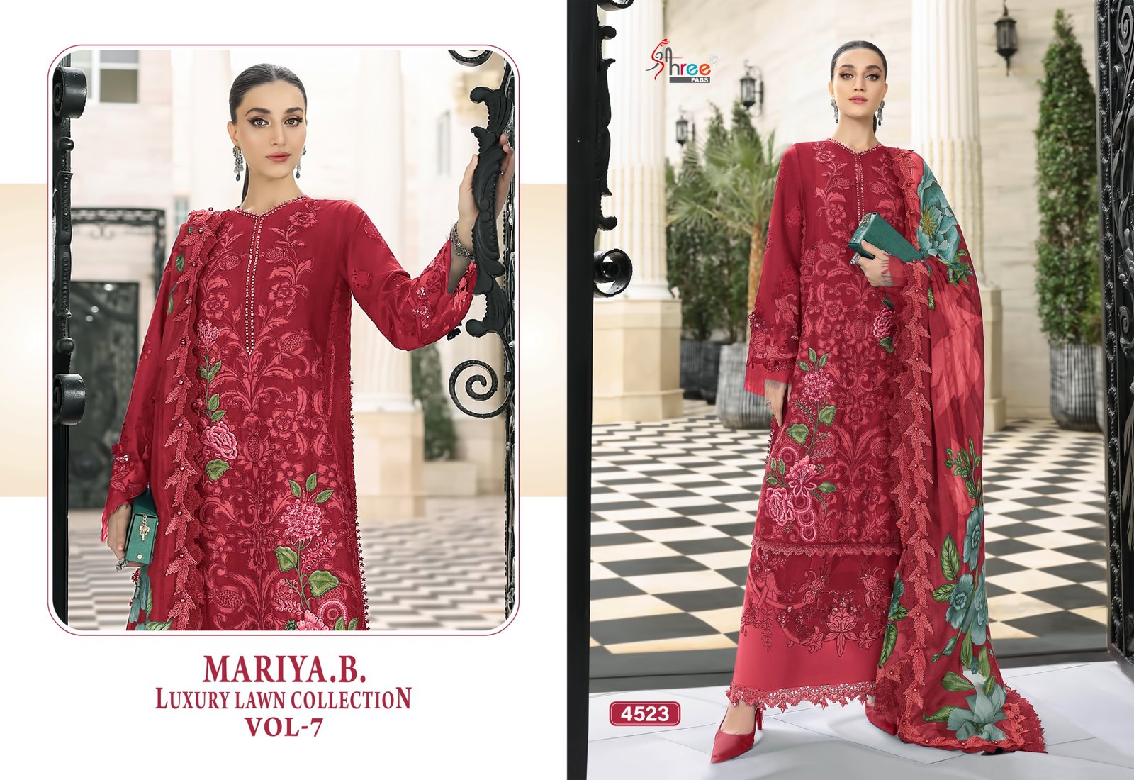 MARIYA B LUXURY LAWN COLLECTION VOL 7 SHREE